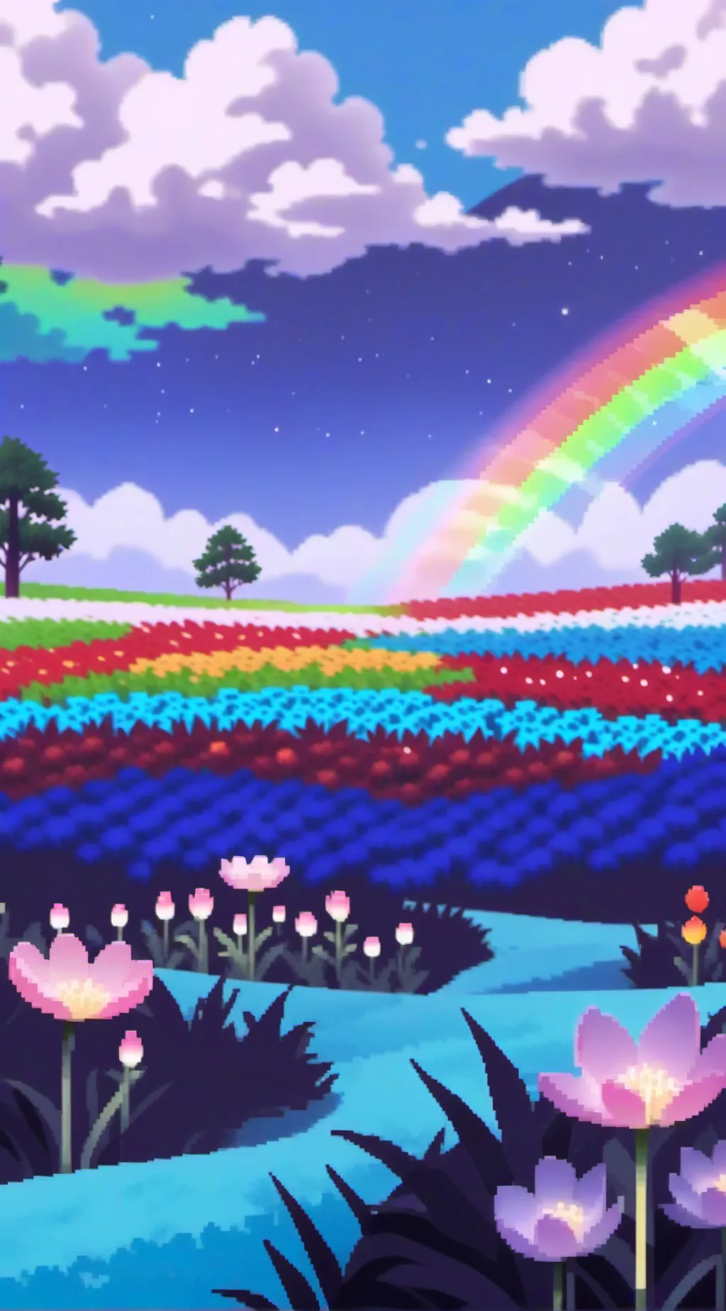 ai character: DANDYS WORLD>_< background