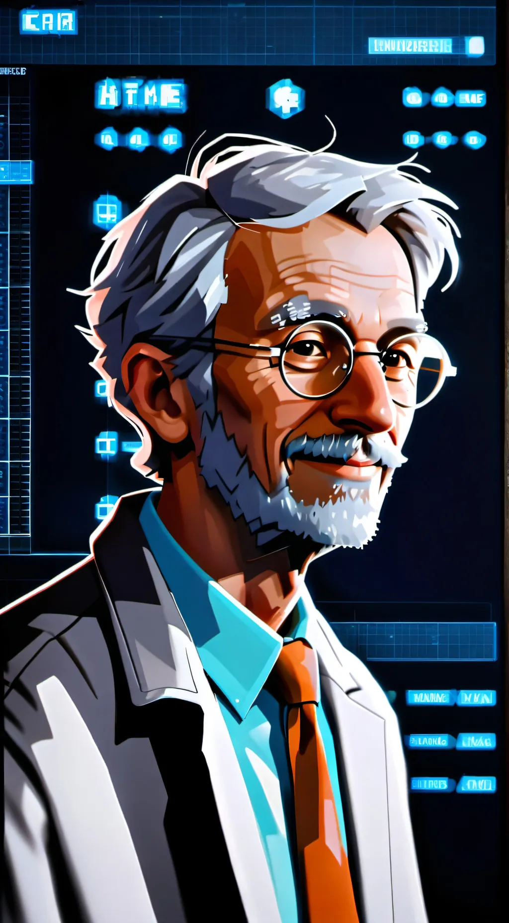 ai character: Dr. WhiteLab Memes background