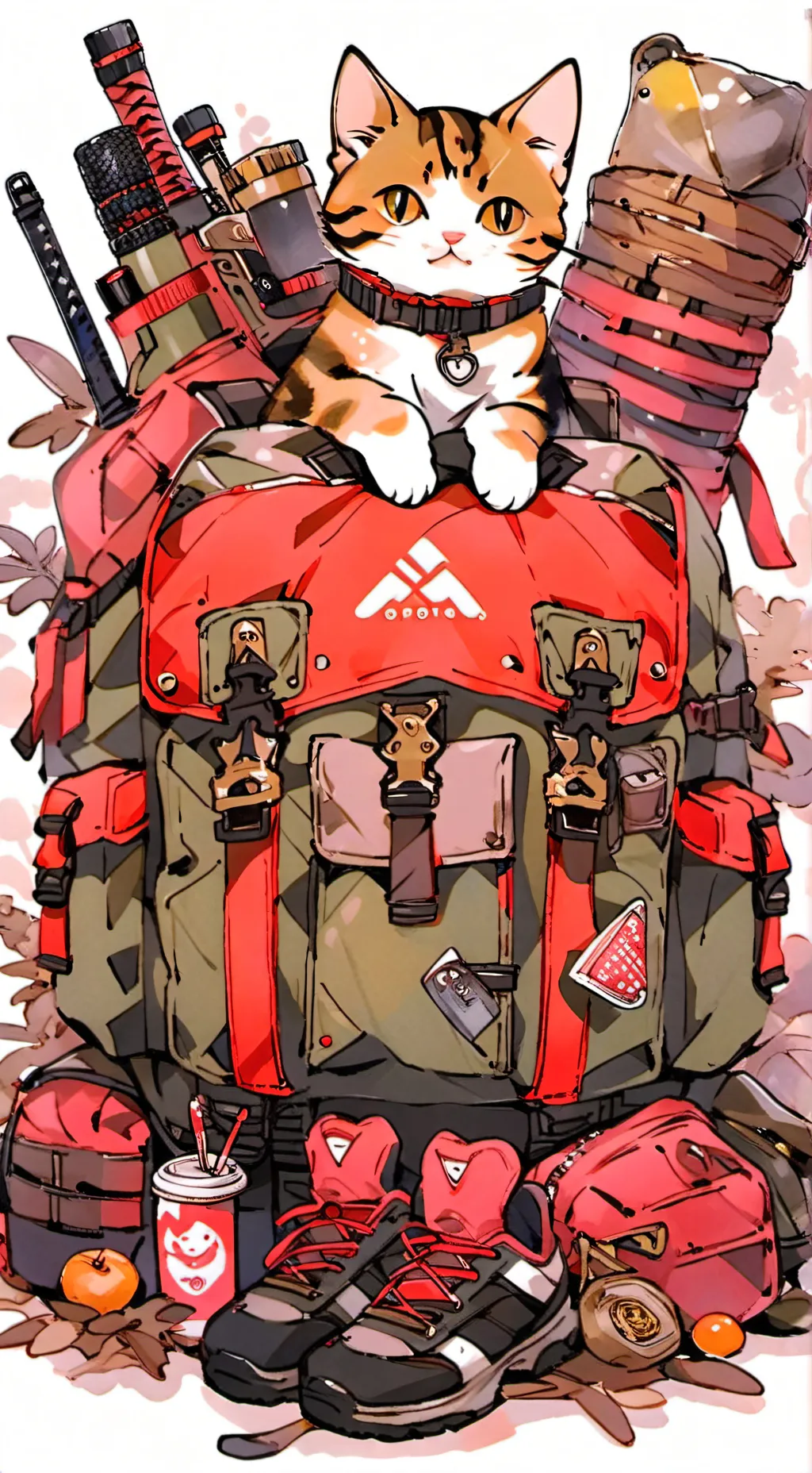 ai character: Cat movie background