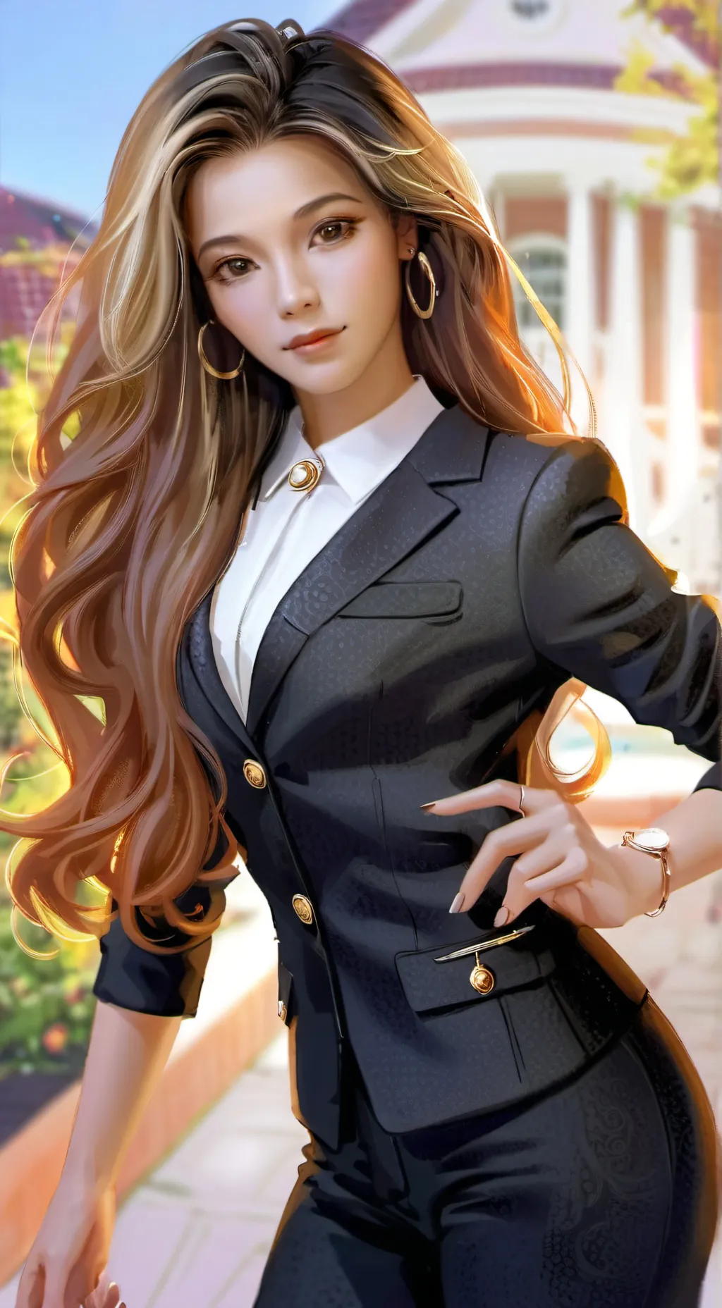 ai character: 🩵Lisa🩵 background