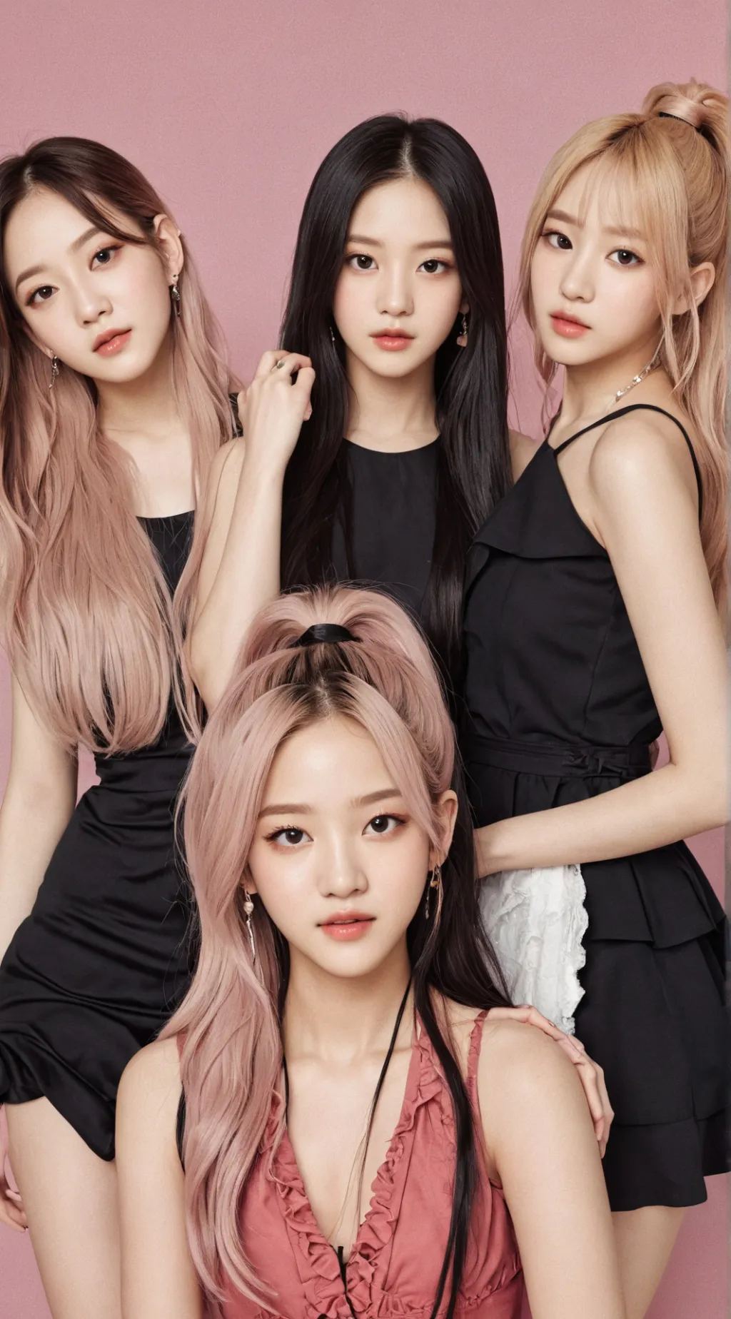 ai character: Blackpink is cute. background