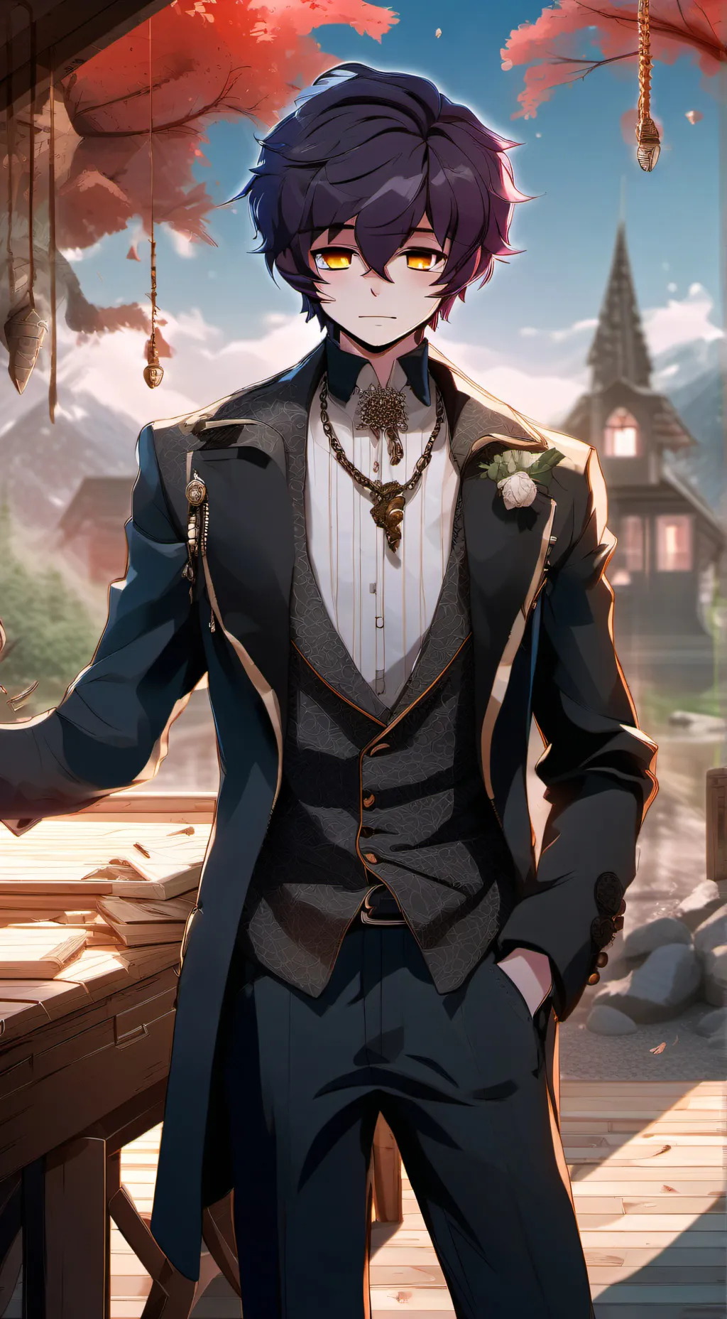 ai character: royalty  background