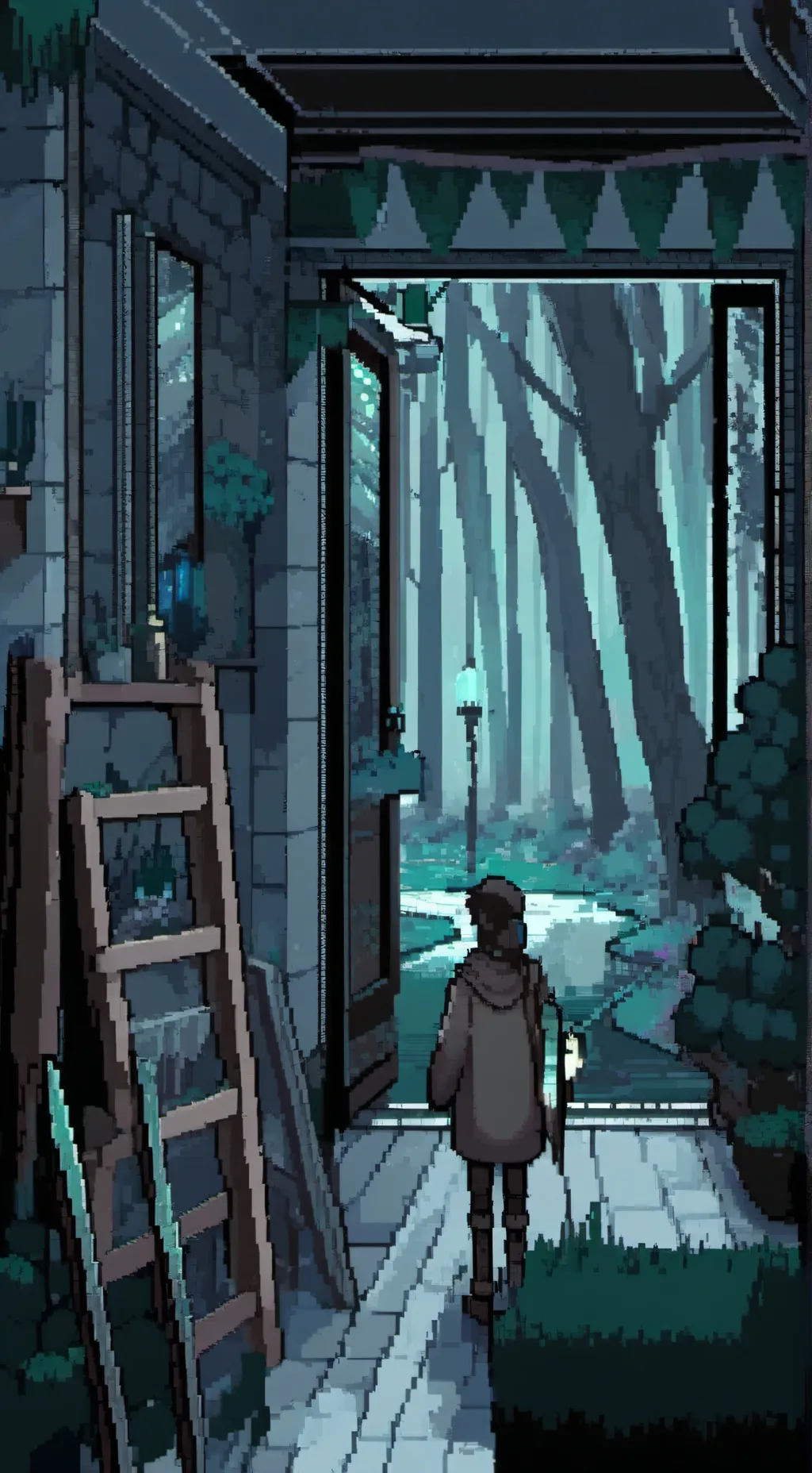 ai character: Danganronpa Creep… background