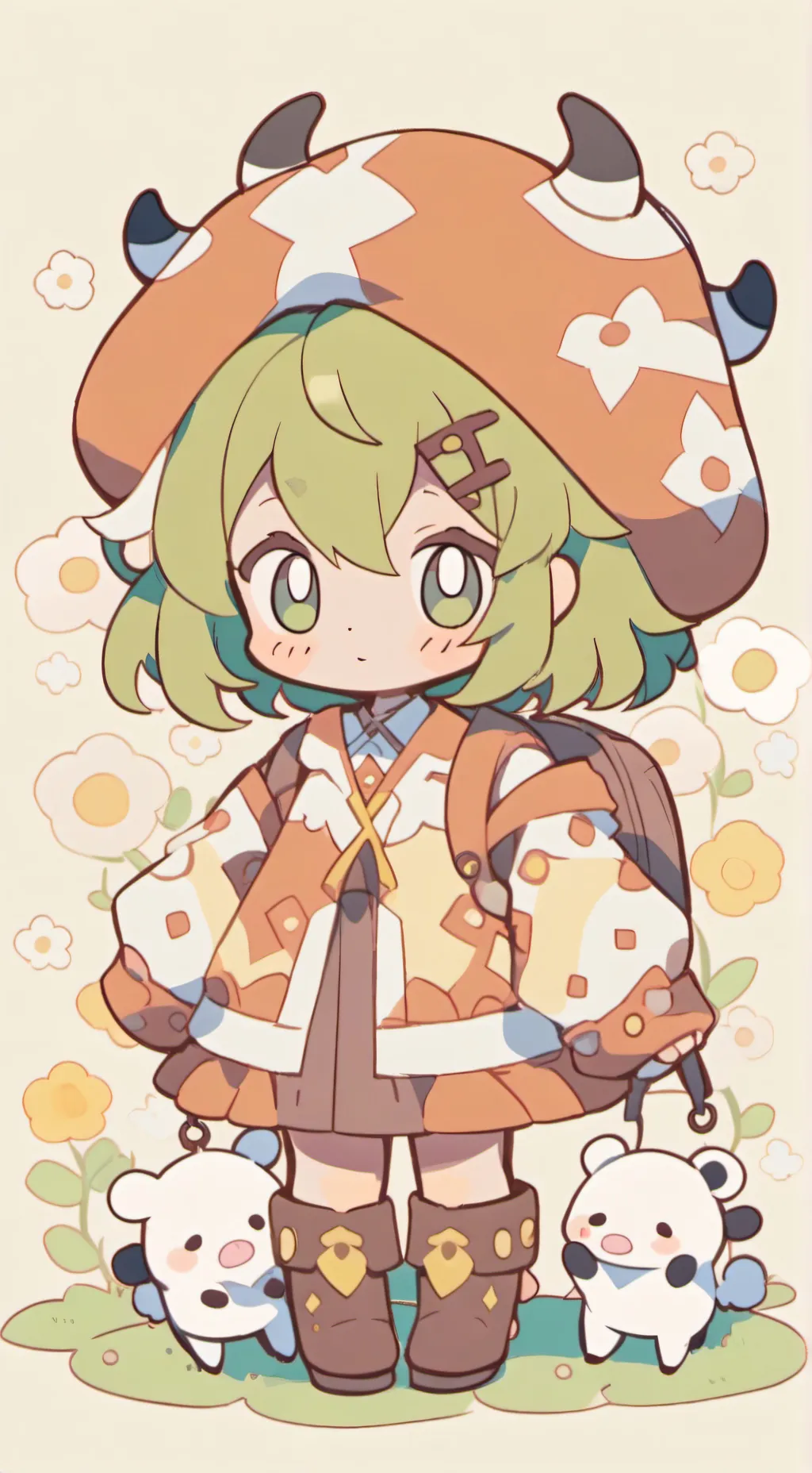 ai character: Kenji bsd  background