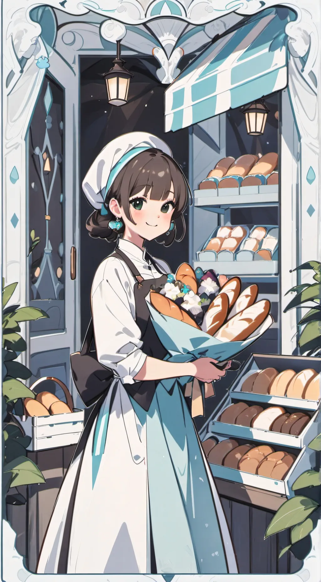 ai character: harén del zzz  background