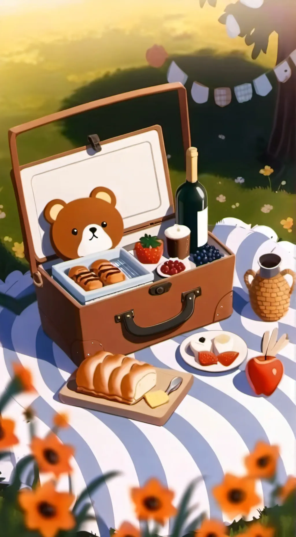 ai character: DW on a picnic! 🧺 background