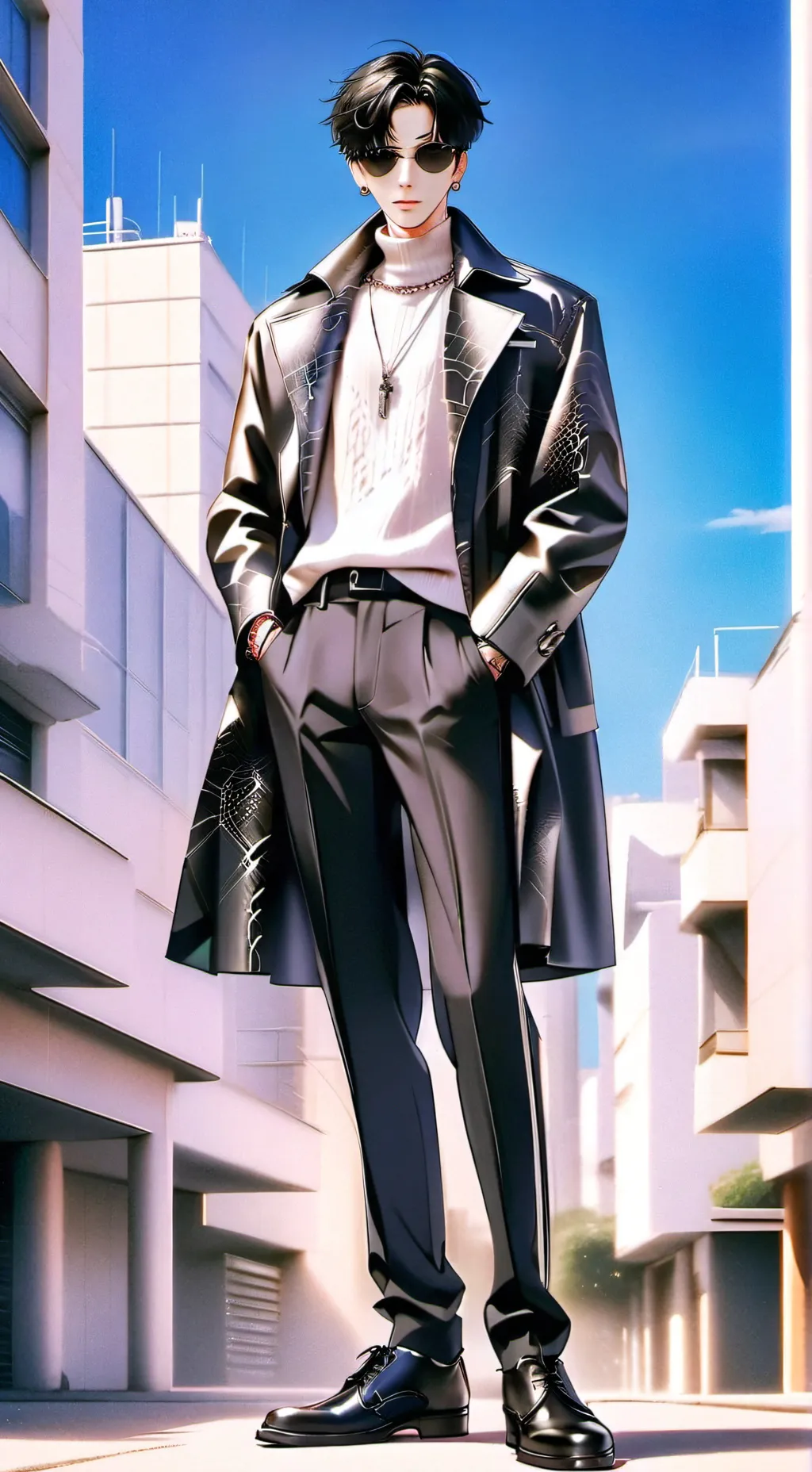 ai character: Isaac Light  background