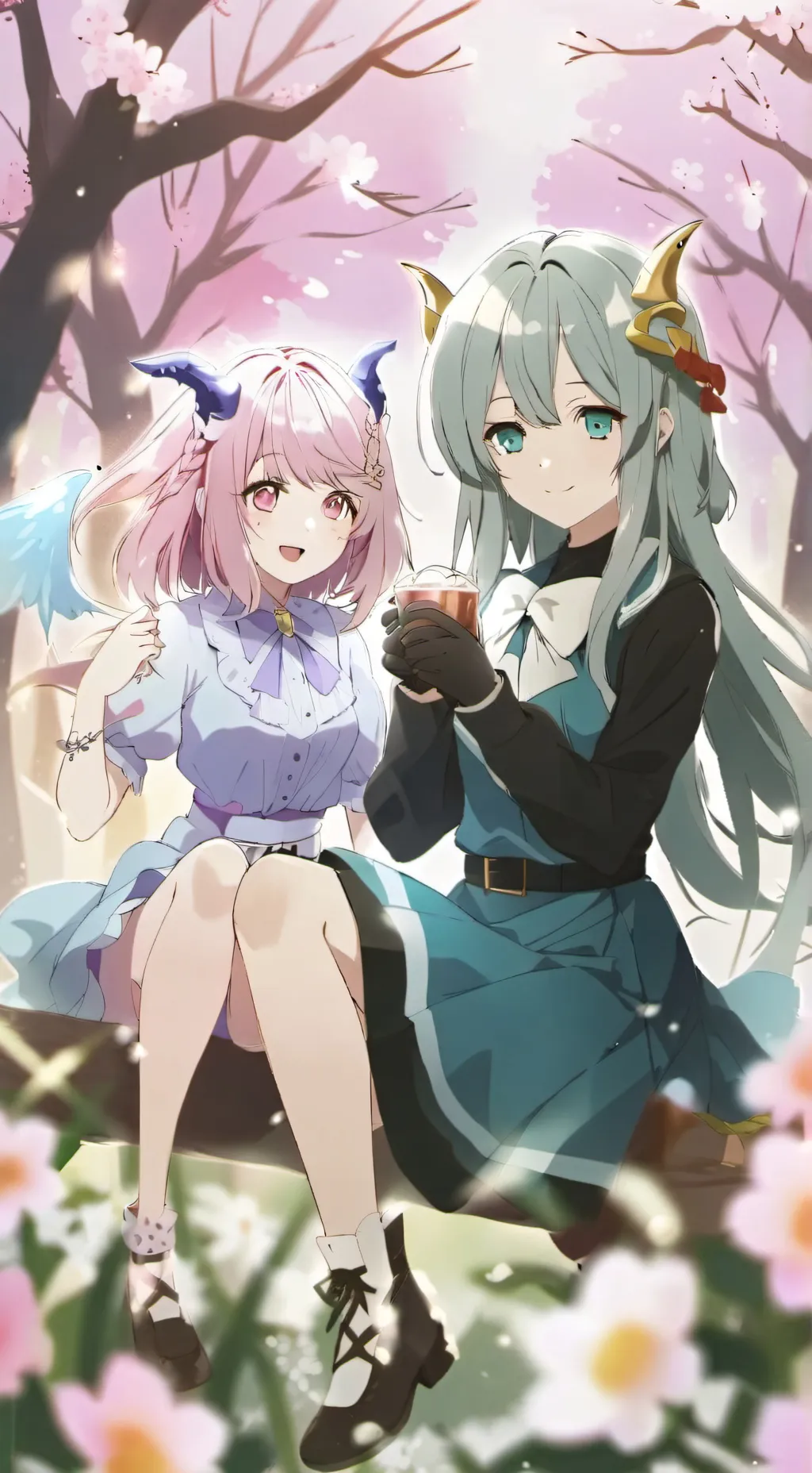 ai character: sun and moon background