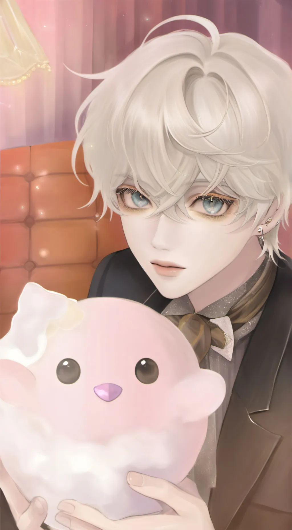 ai character: salmon? background