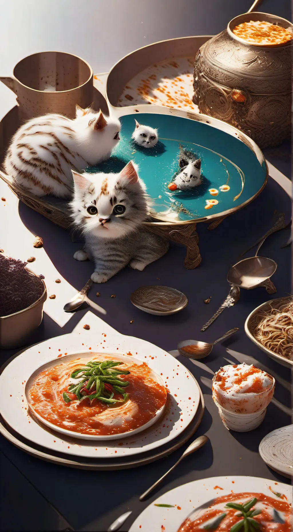 ai character: gatitos en casa  background