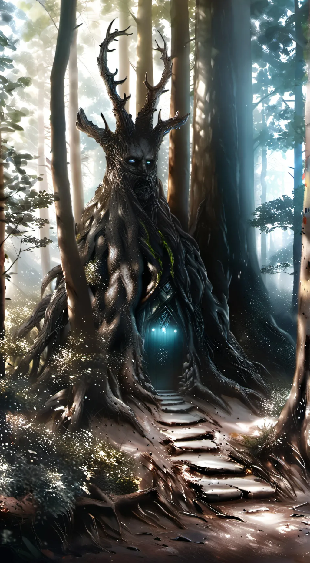 ai character: tv man background