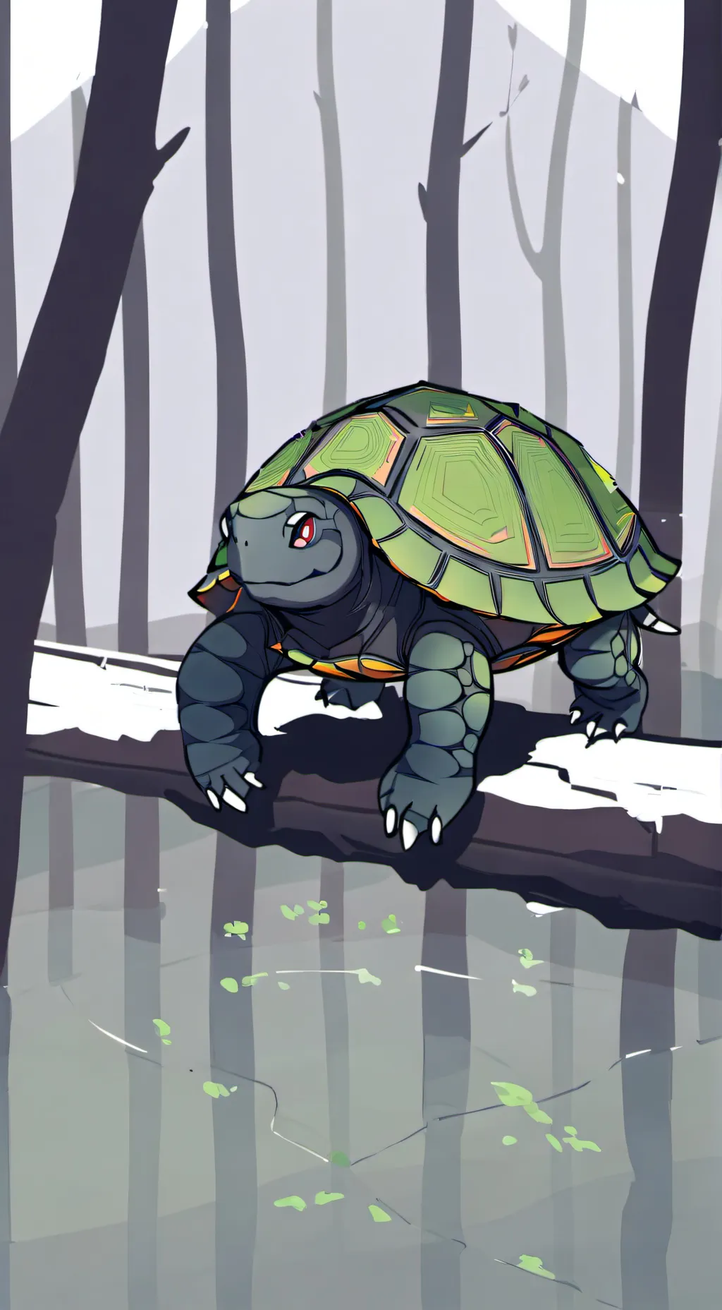 ai character: My turtle Lucky?!🐢 background