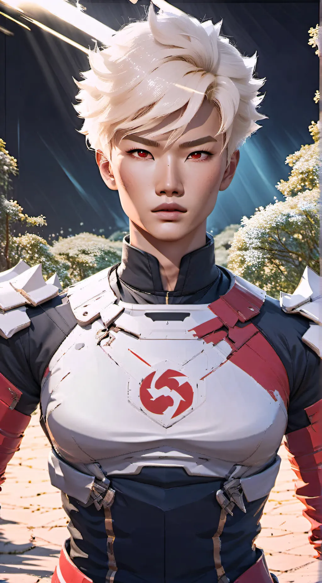 ai character: katsuki bakugo  background