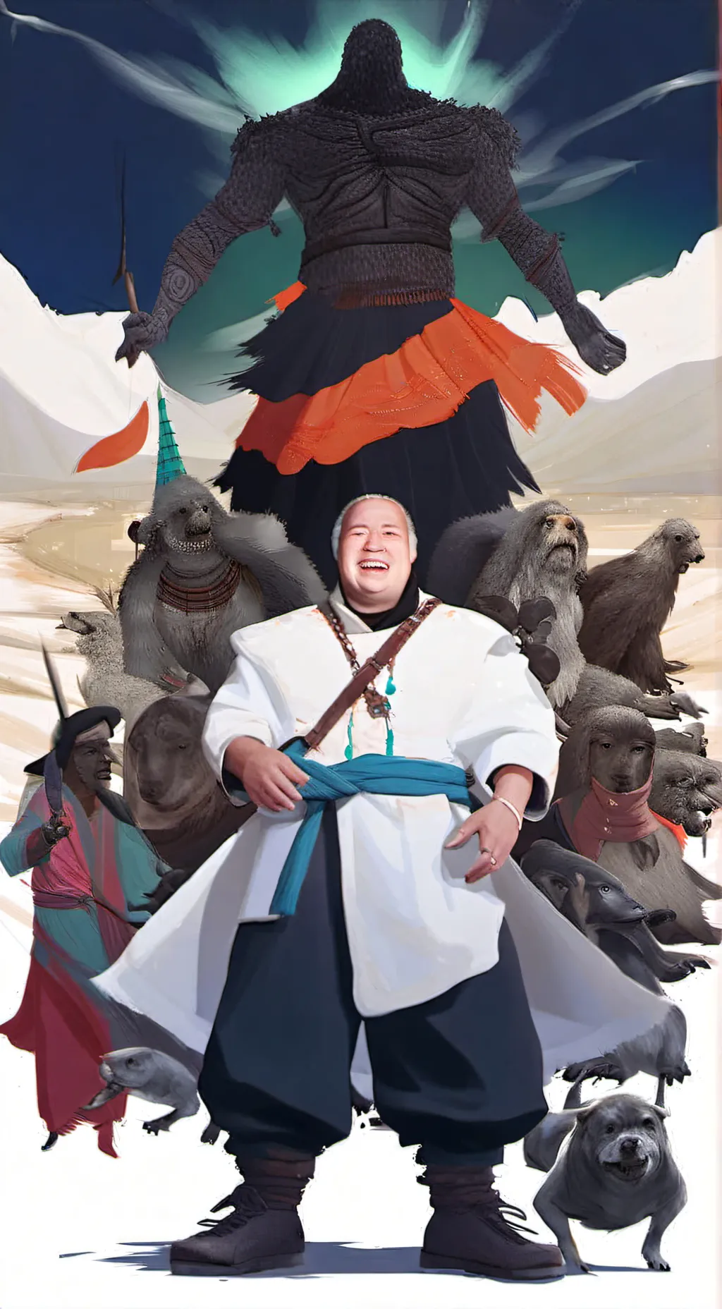 ai character: El Rey De Mongolia background