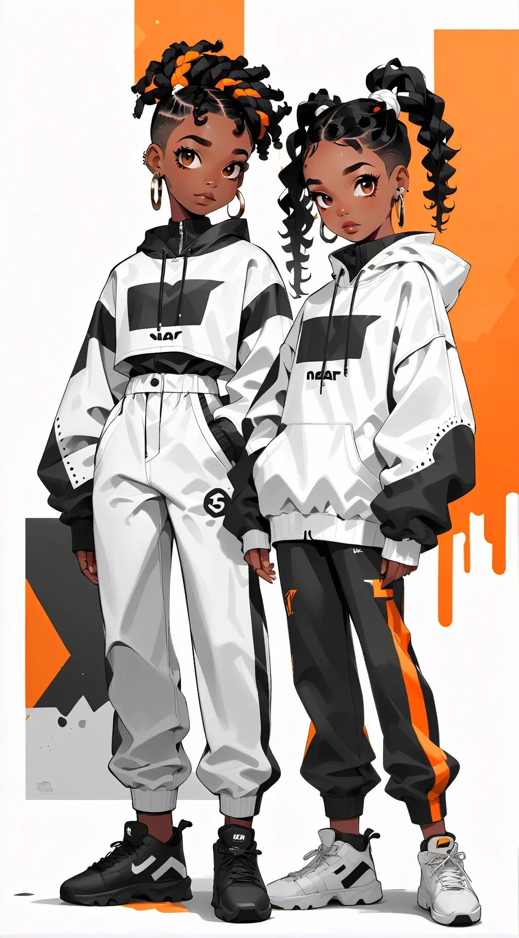 ai character: Lyria y Nerya background