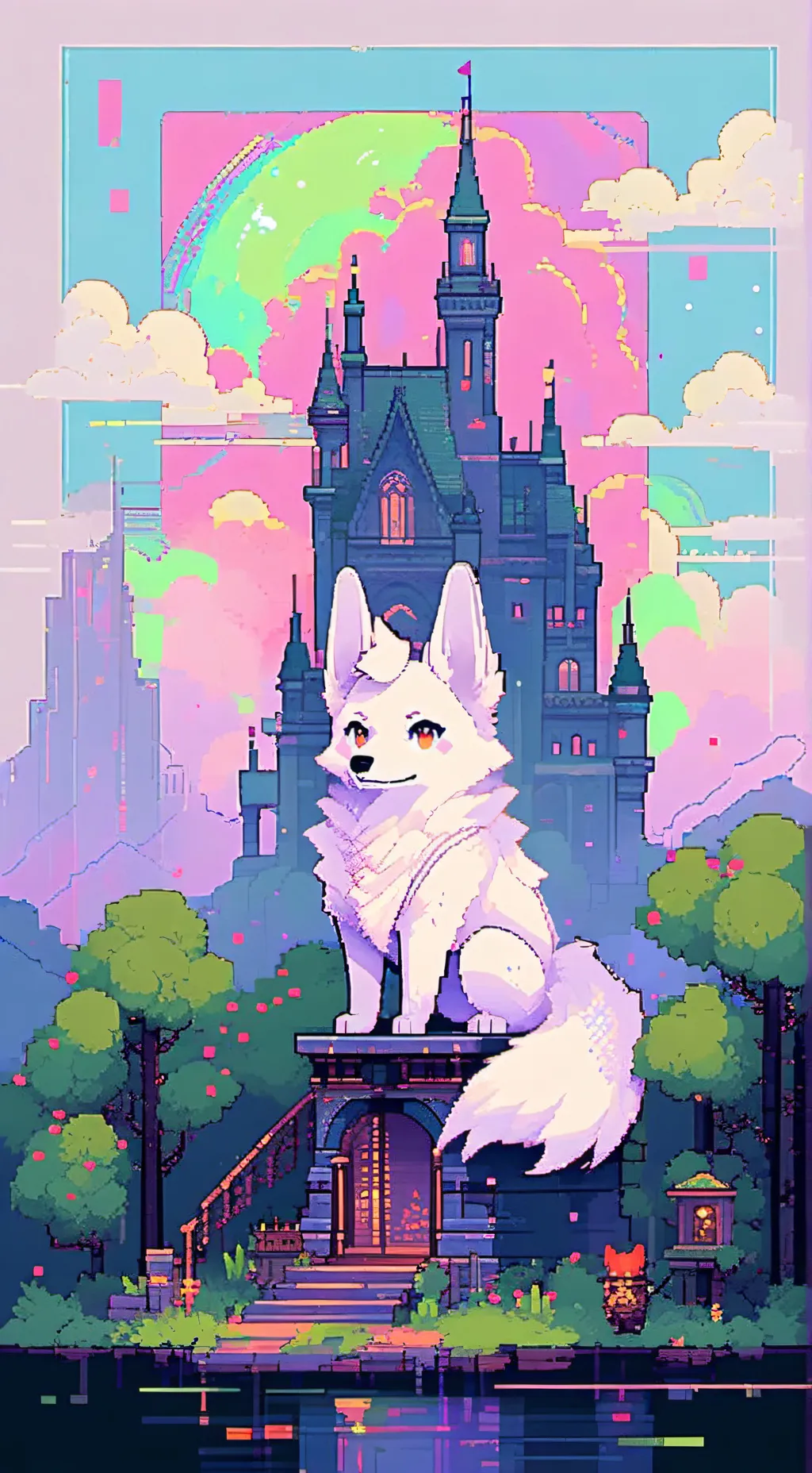 ai character: Giant/tiny furry background