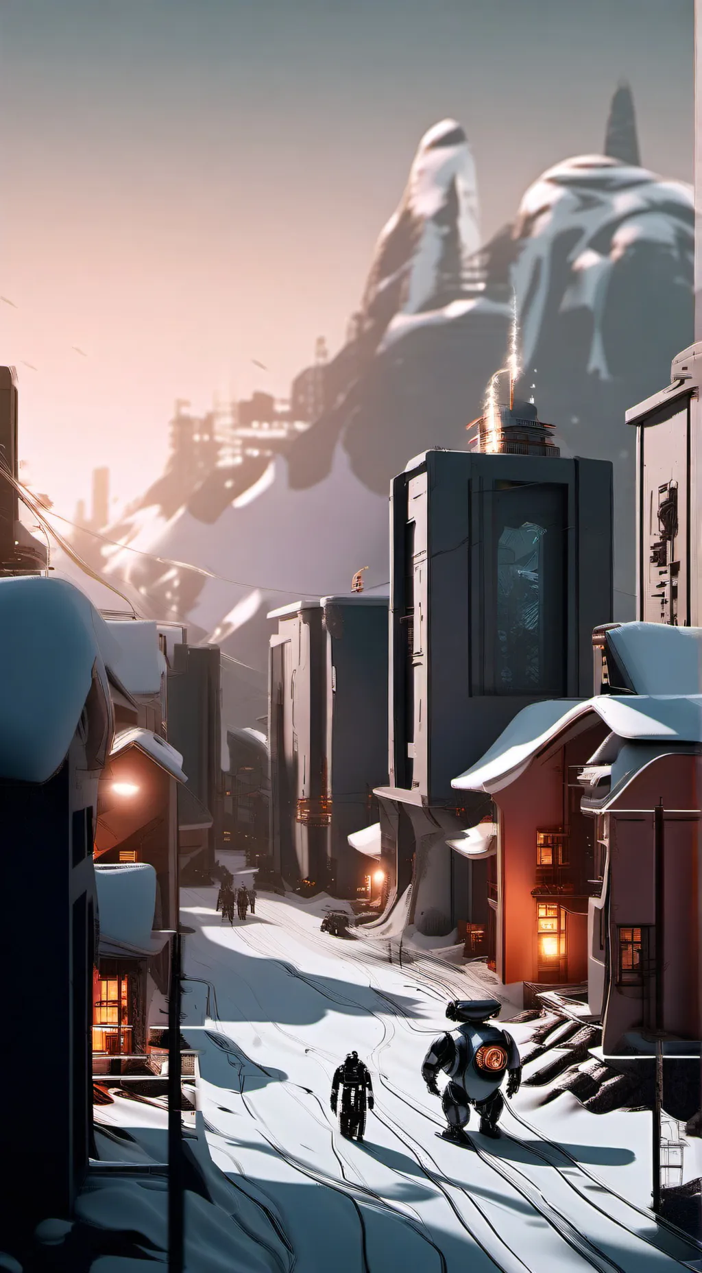 ai character: Robotic world background