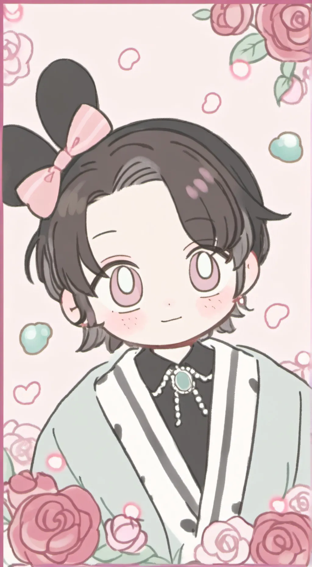 ai character: Caramel cacao background