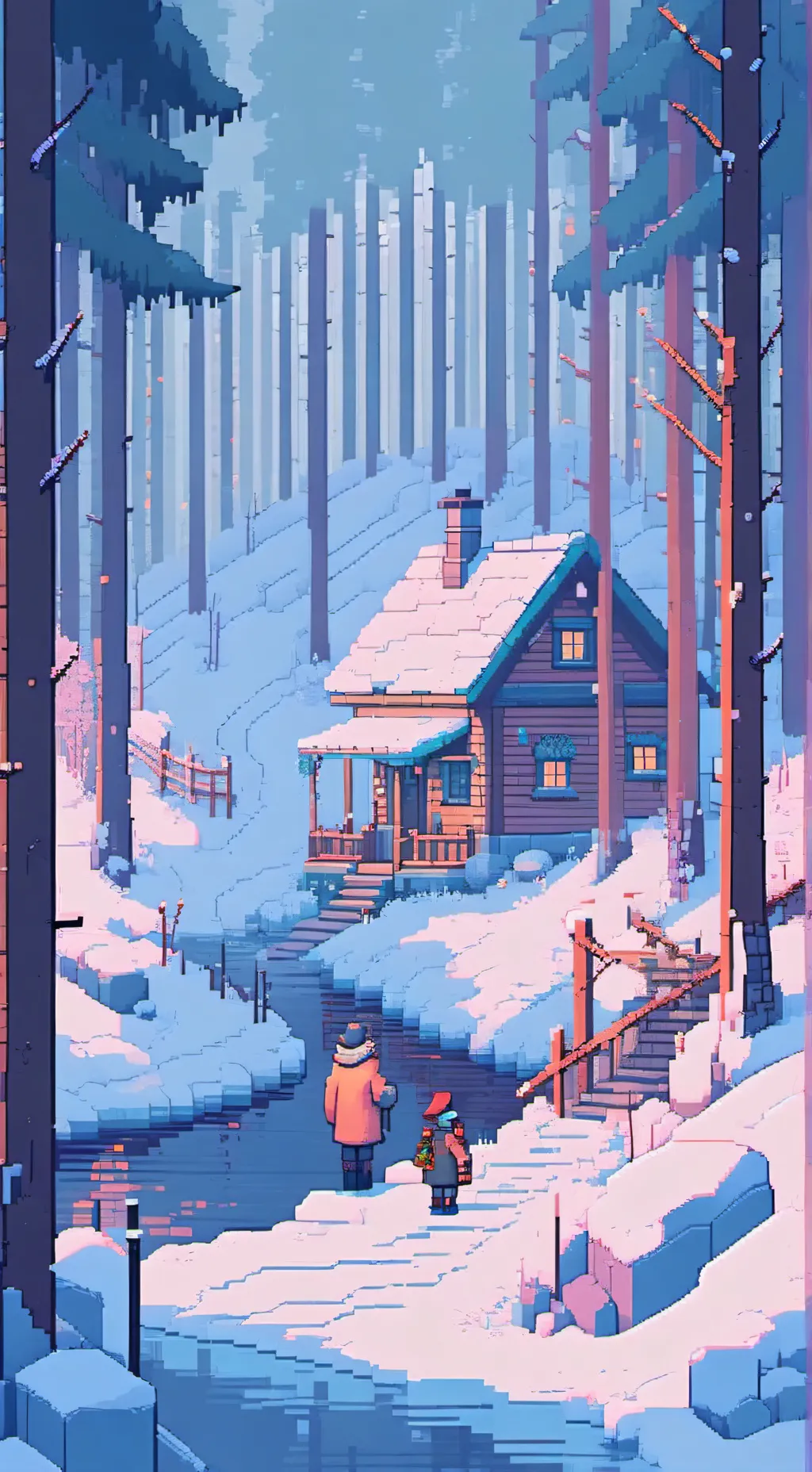 ai character: ii snowday background