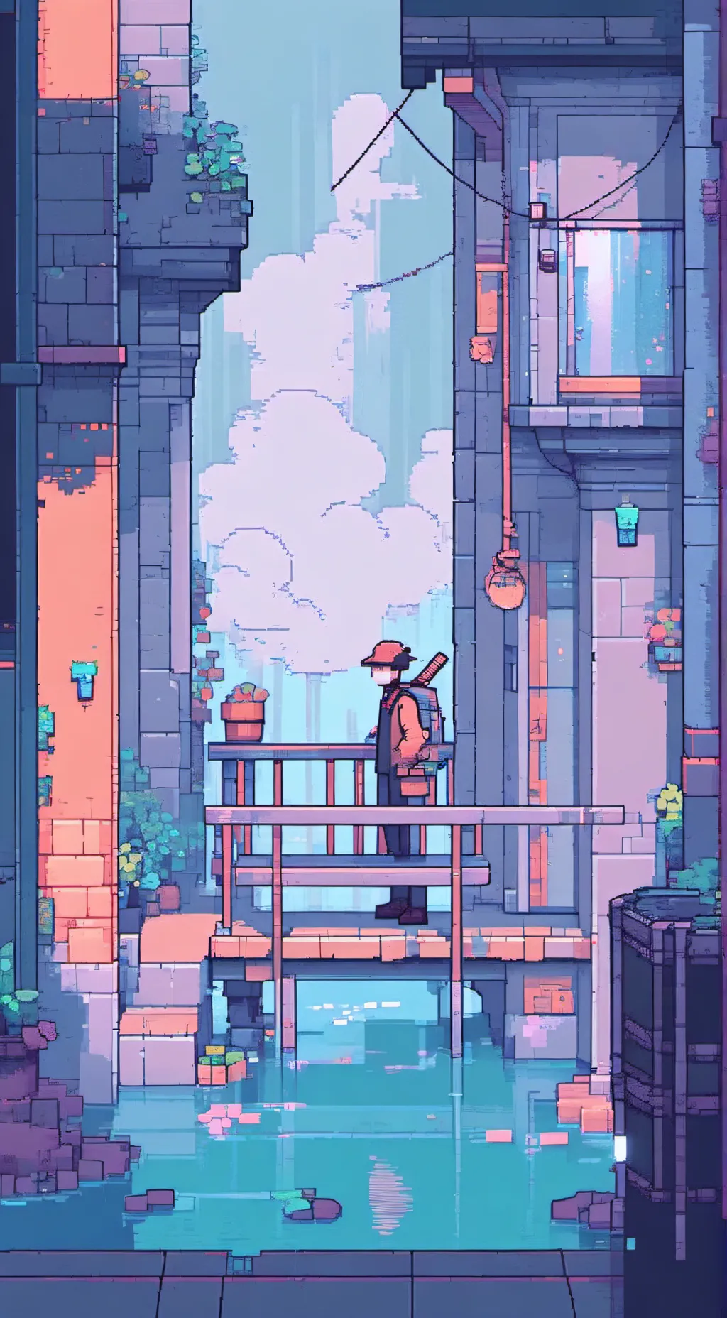 ai character: Stickman  background