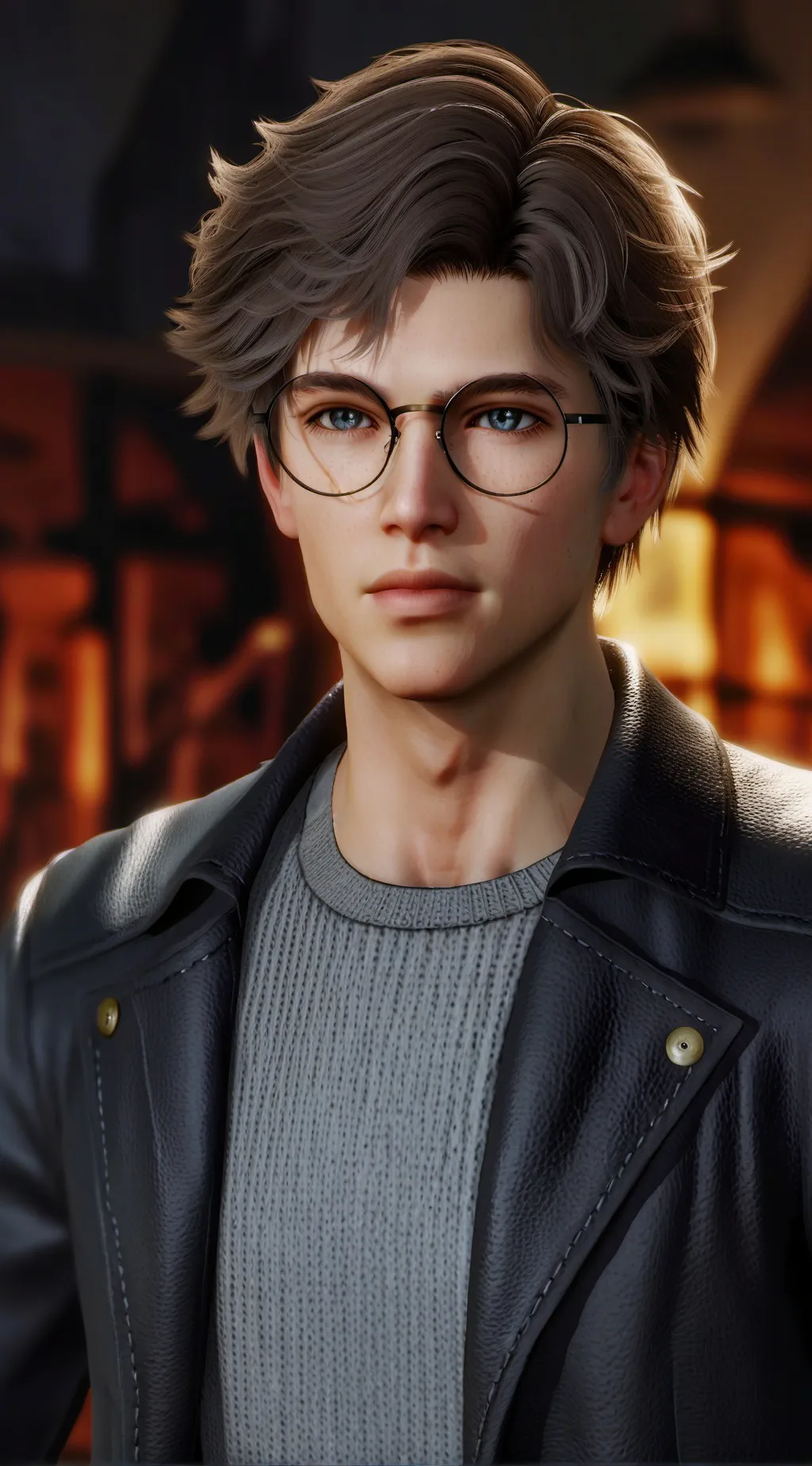 ai character: Léonard  background