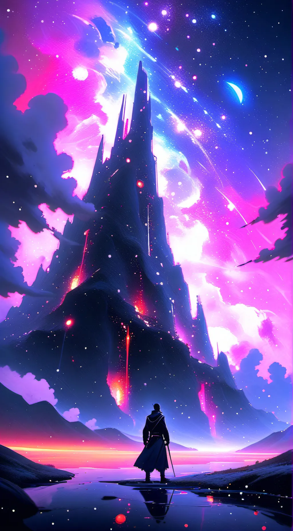 ai character: HH react to ______ background