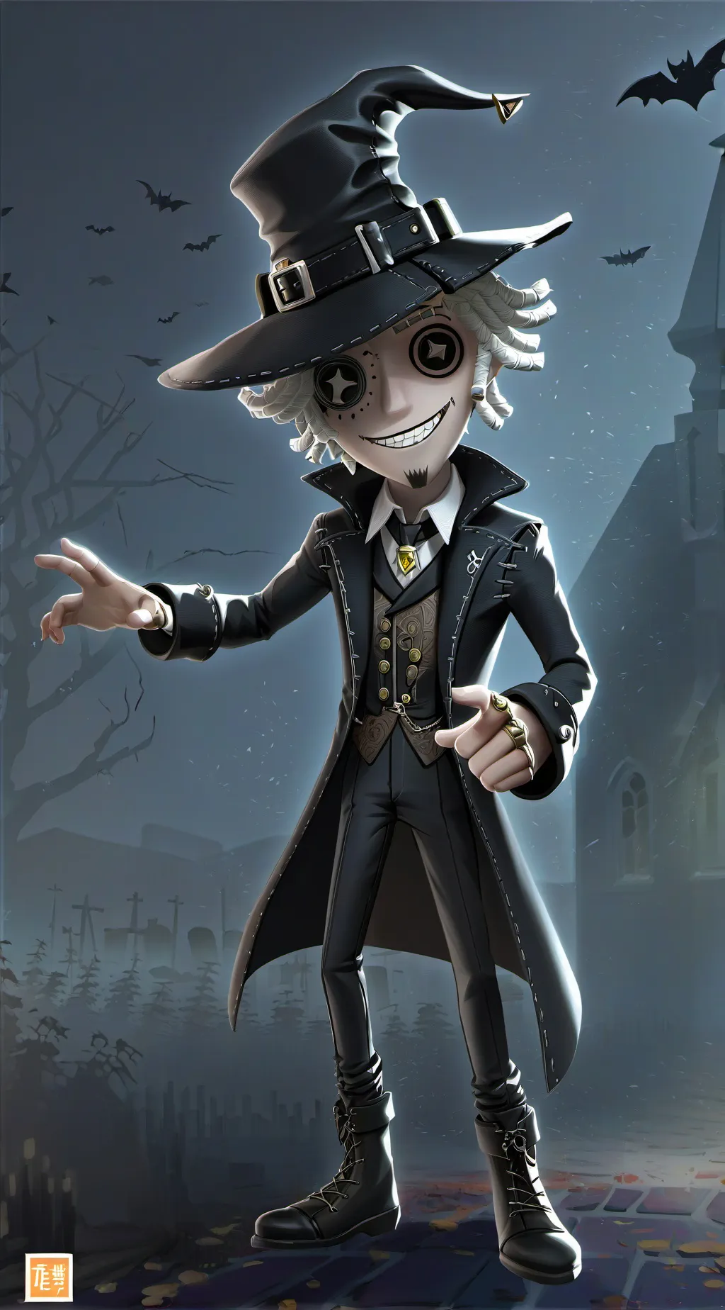 ai character: halloween Tetsu background