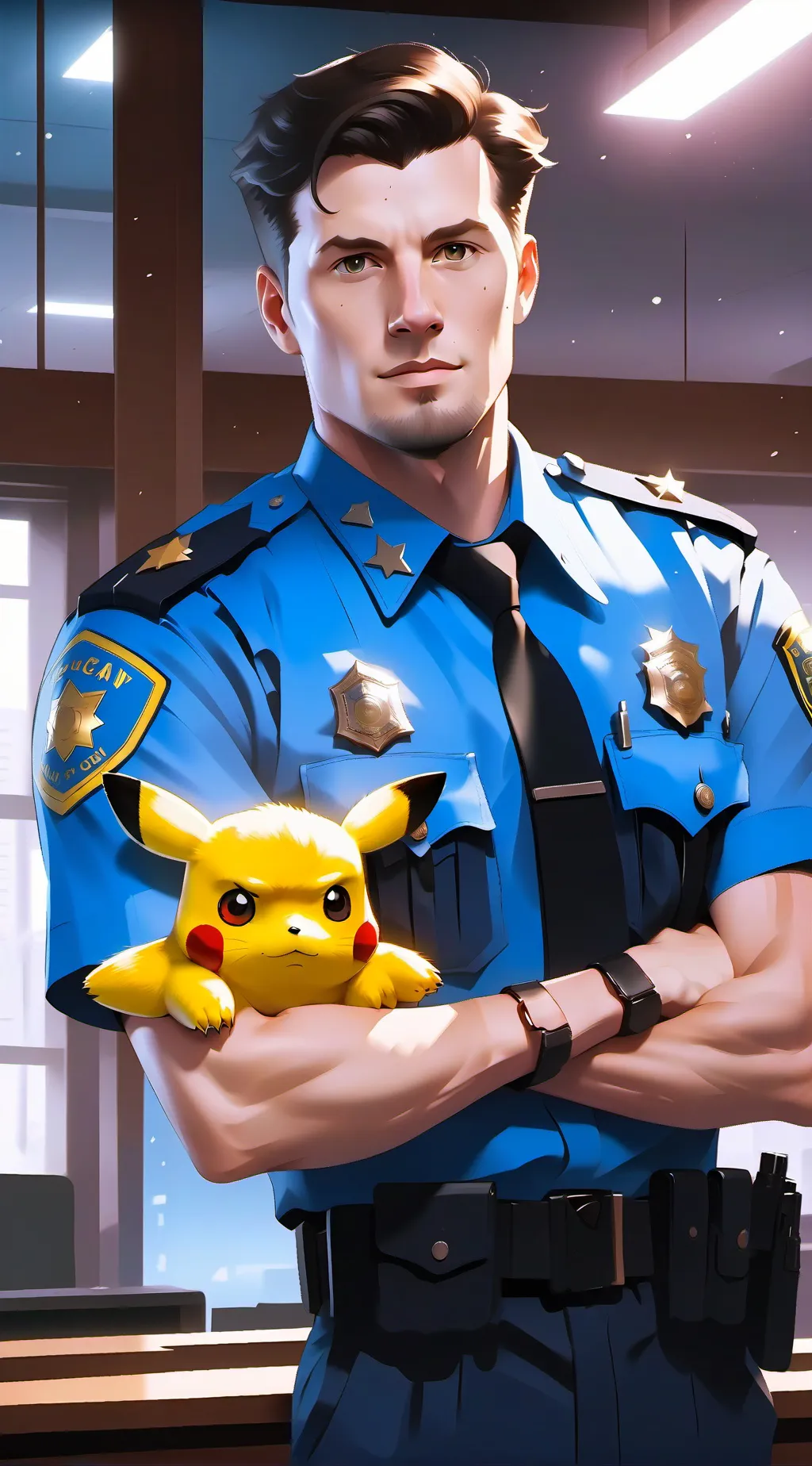 ai character: Police  background