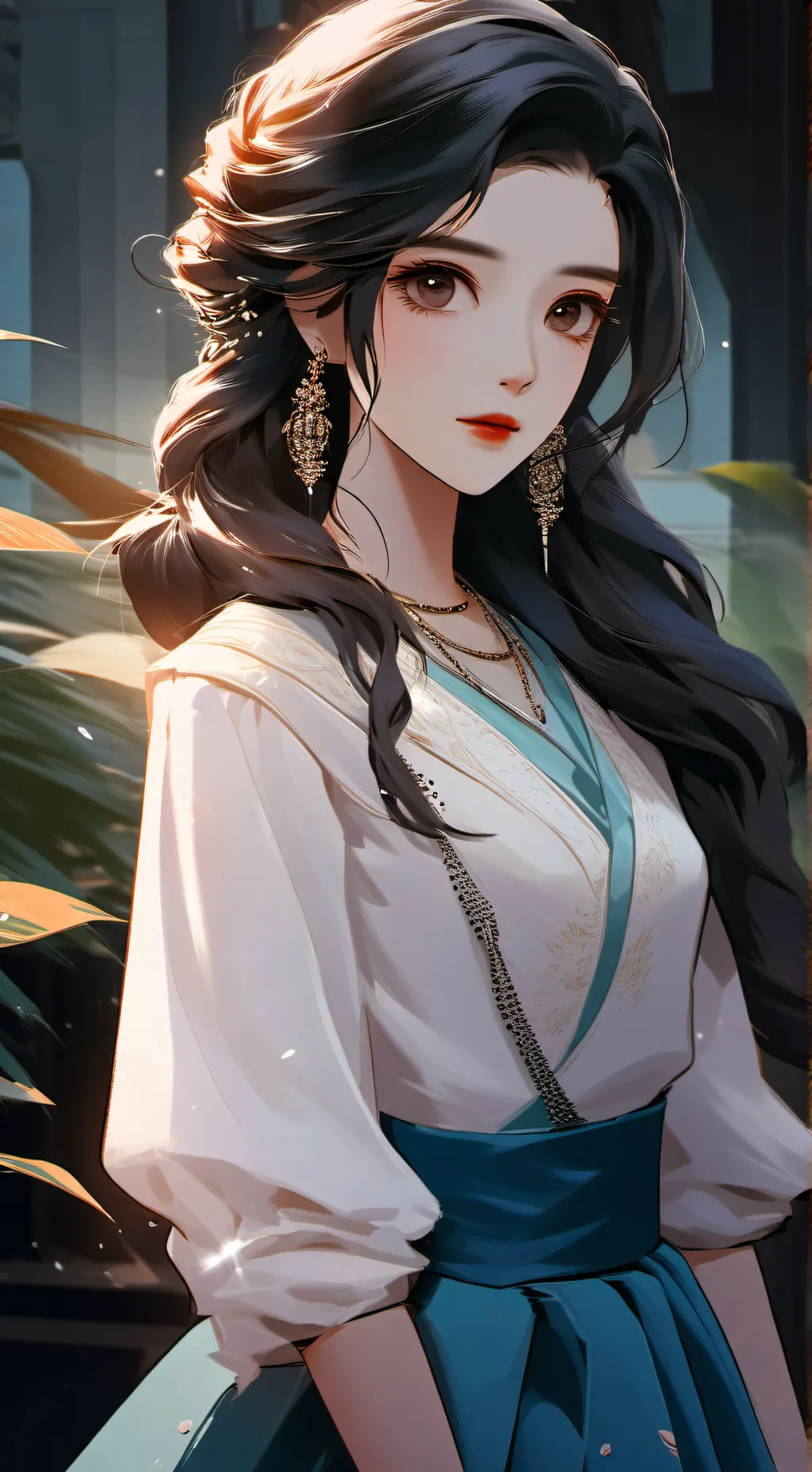 ai character: Sister,/Eva background