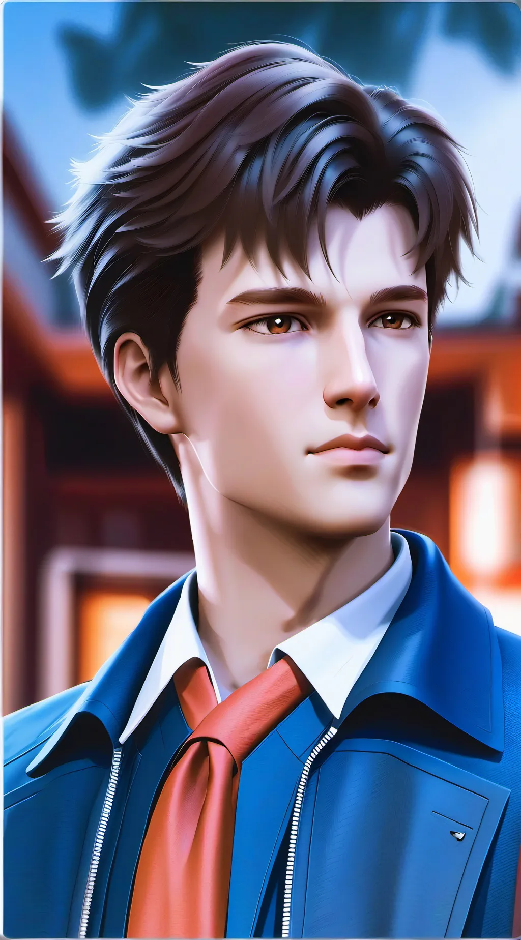 ai character: y/n × steve background