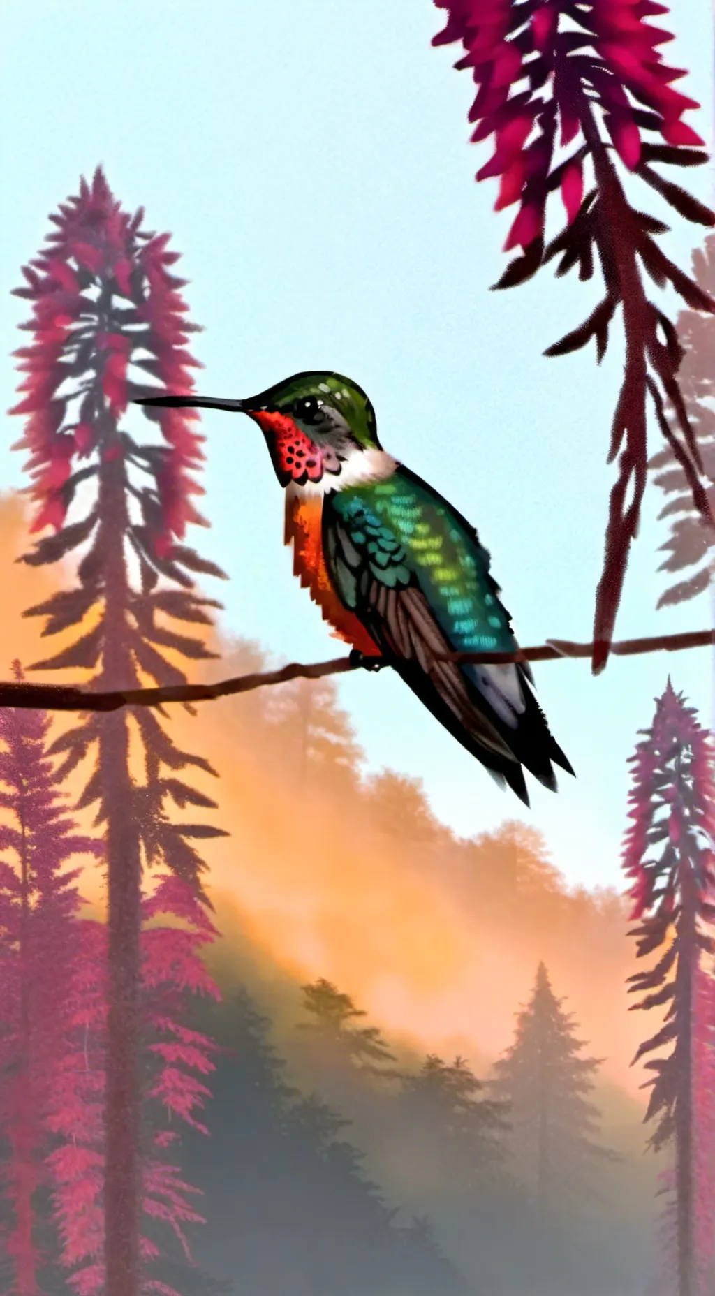 ai character: bird.kewl background