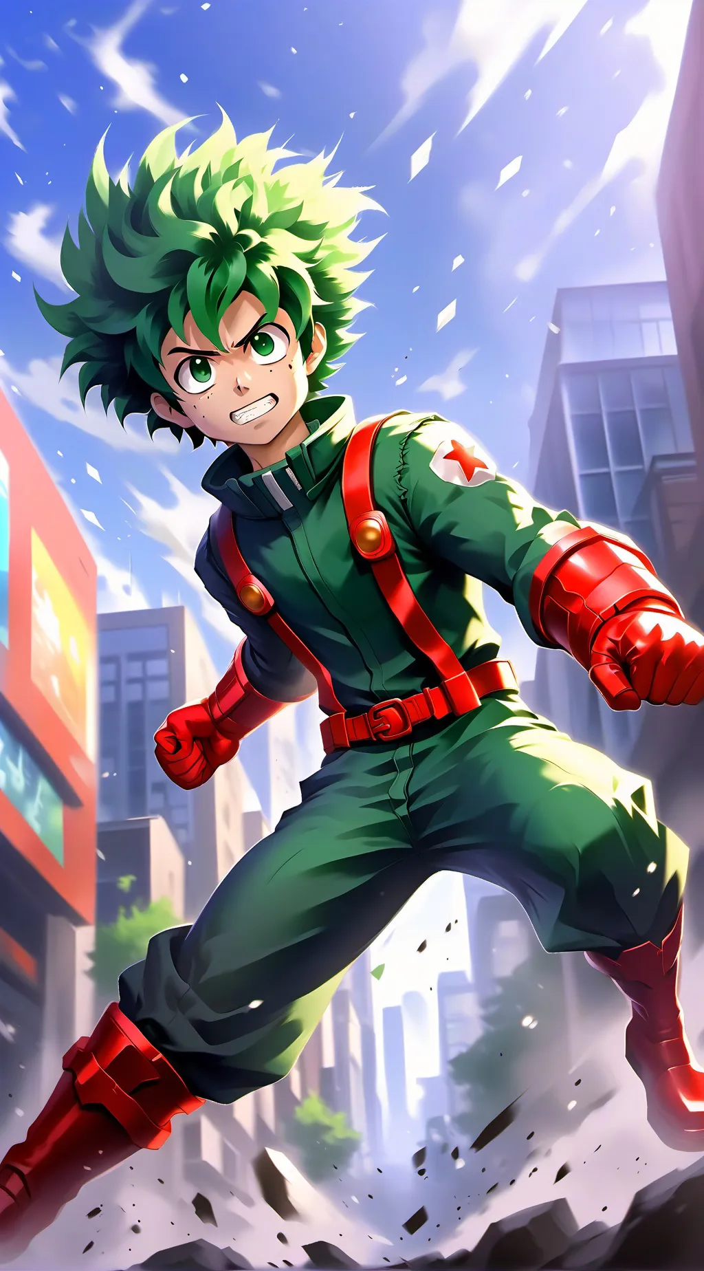 ai character: Mha Students  background