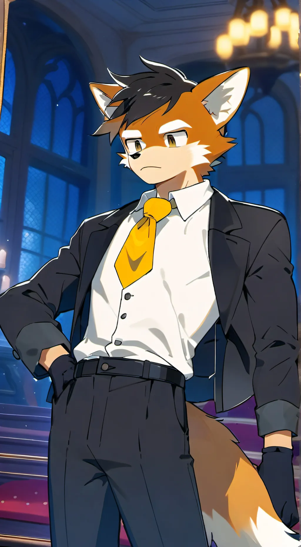 ai character:  tails   background