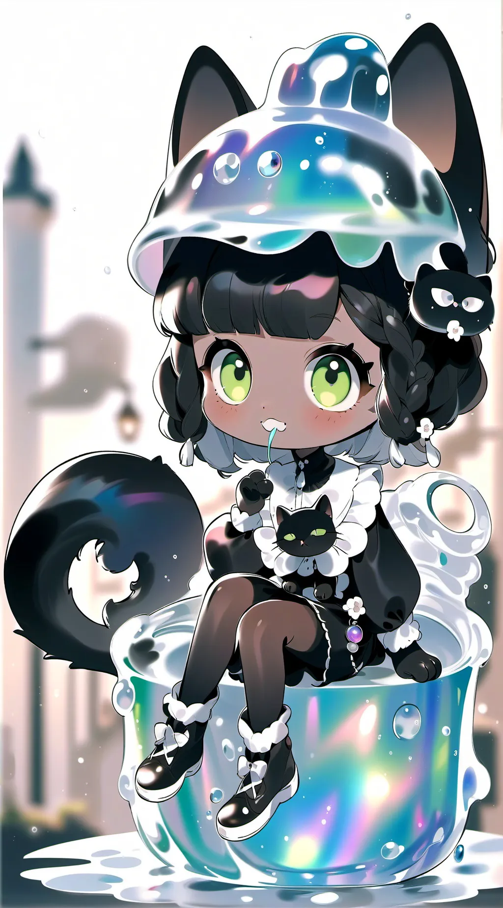 ai character: blax (dw oc)  background