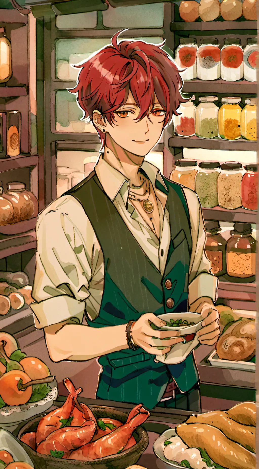 ai character: Aiden  background