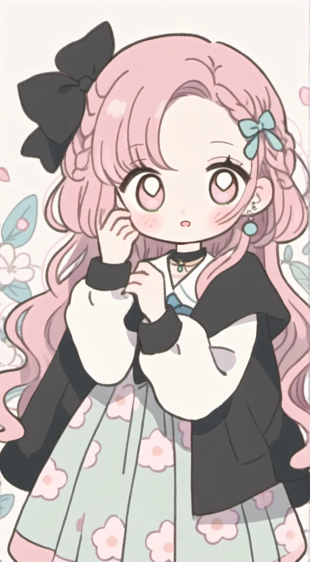 ai character: mitsuri in danger background