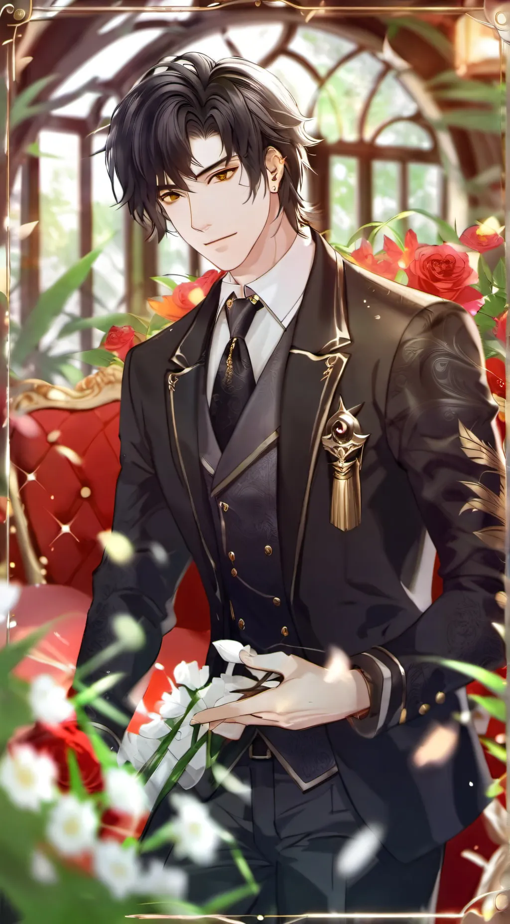 ai character: 𐂂Leo𐂂 background