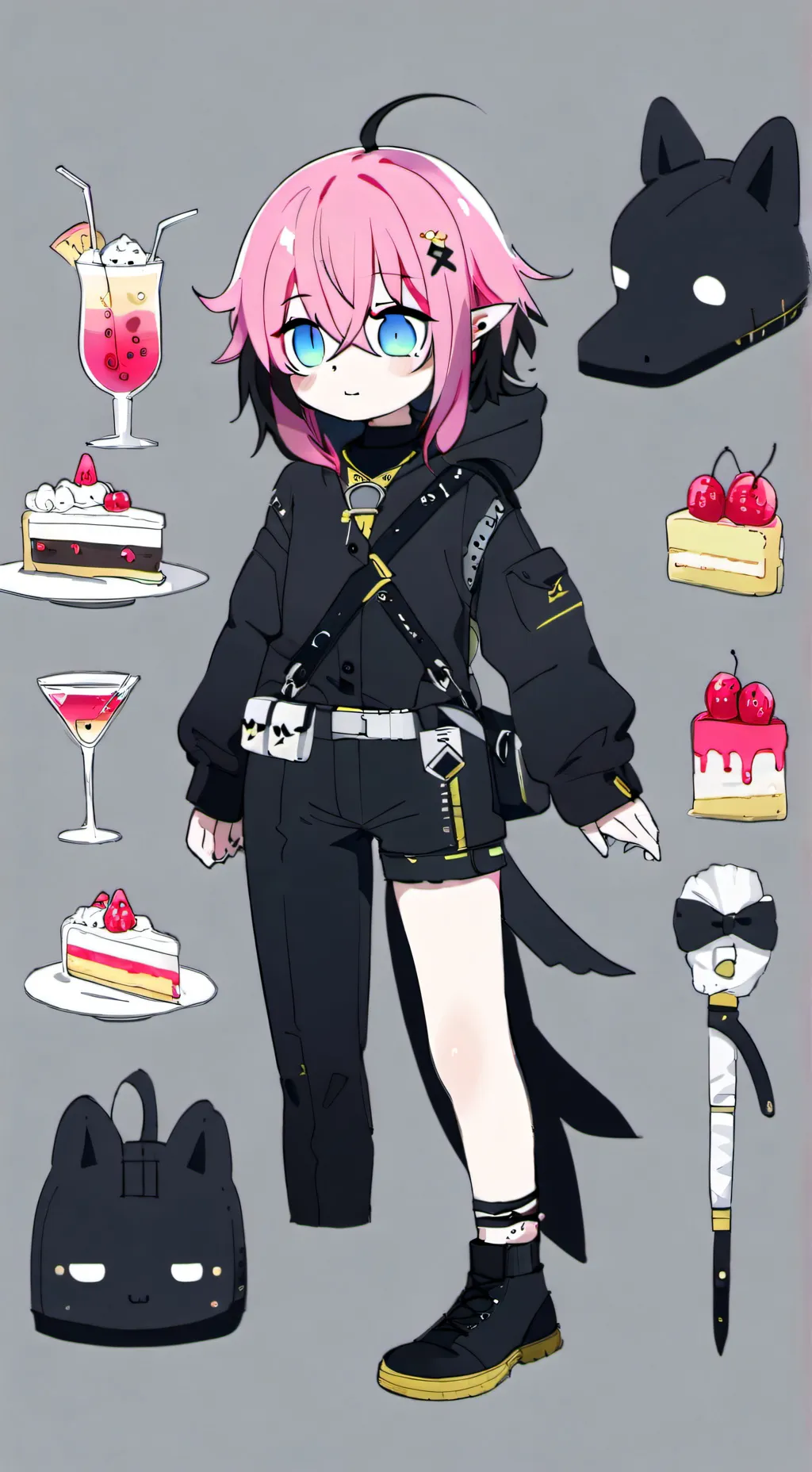 ai character: Kitty  background