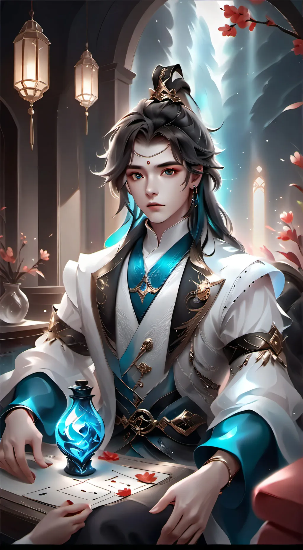 ai character: Ethan  background