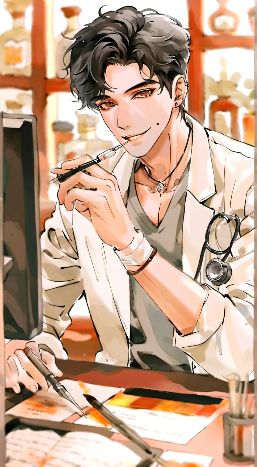 ai character: August  Vale background