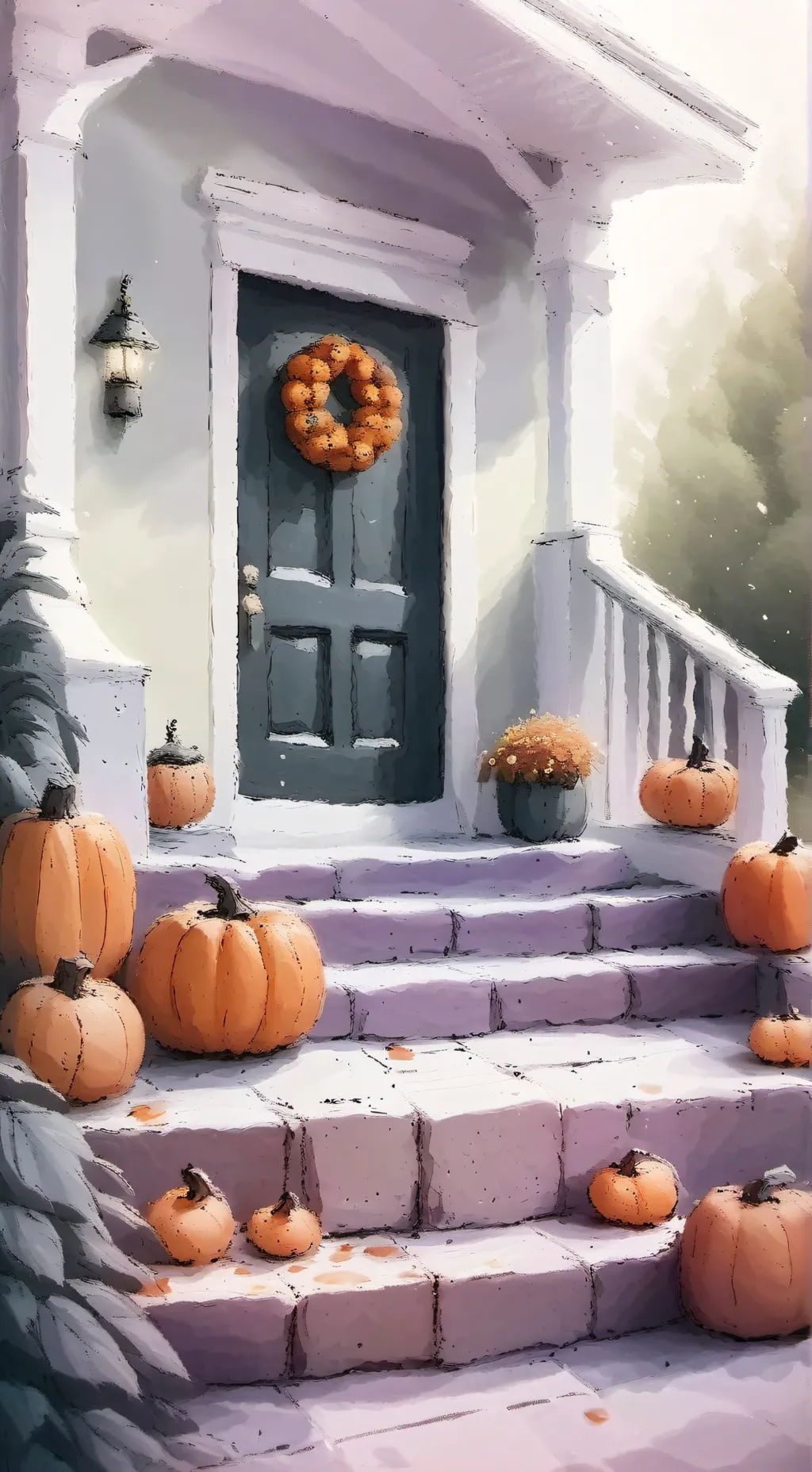 ai character: Halloween!!!!! background