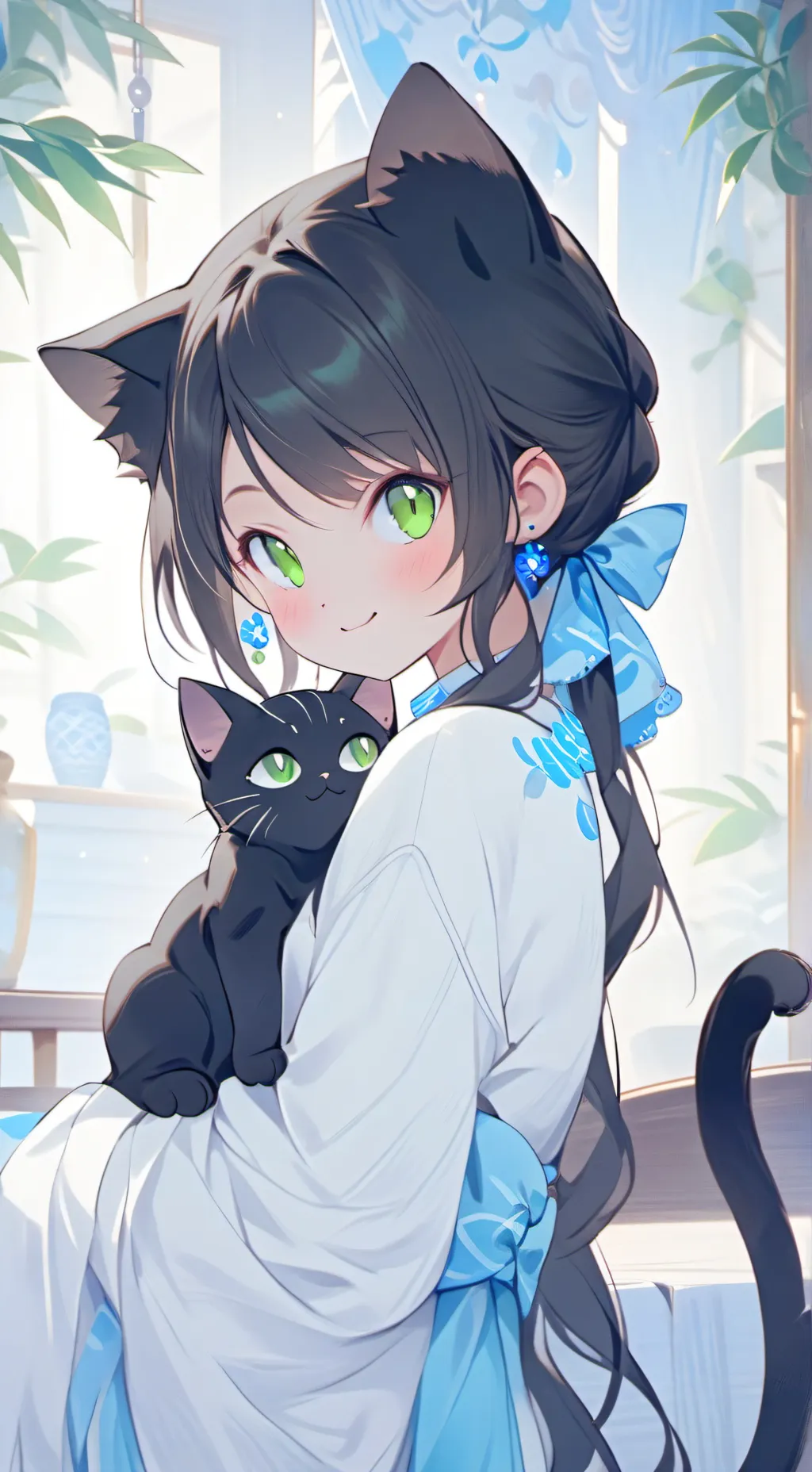 ai character: Empress Noir background