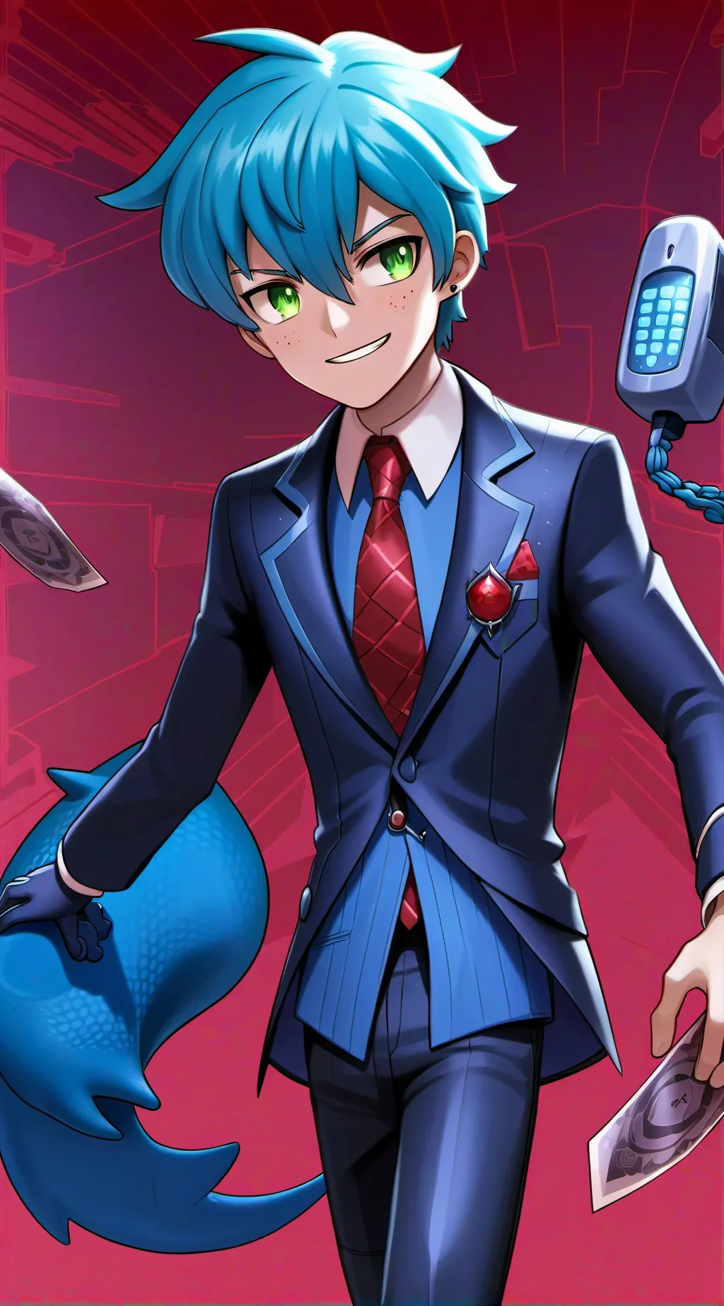 ai character: Genzy (Genzo) background