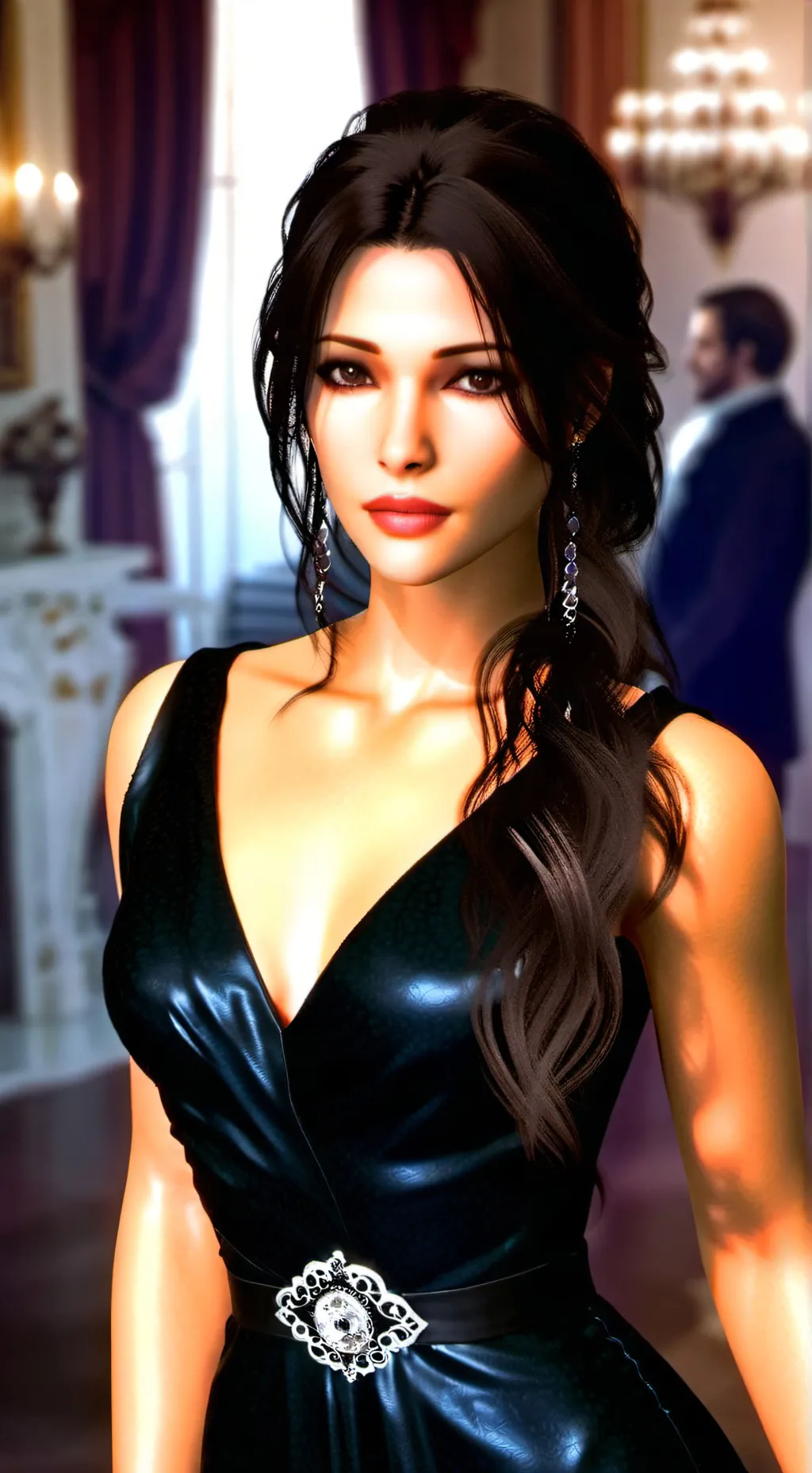 ai character: Lara Mornay Croft background