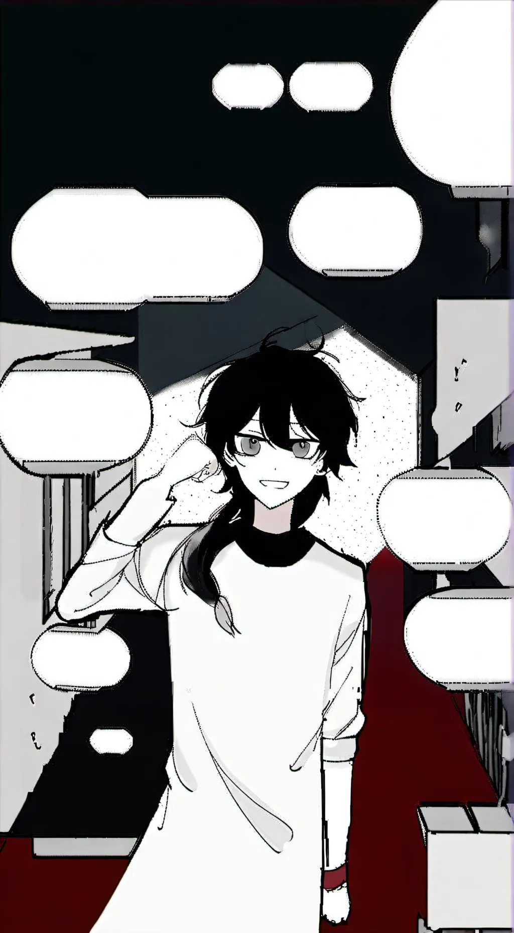 ai character: Lavender background