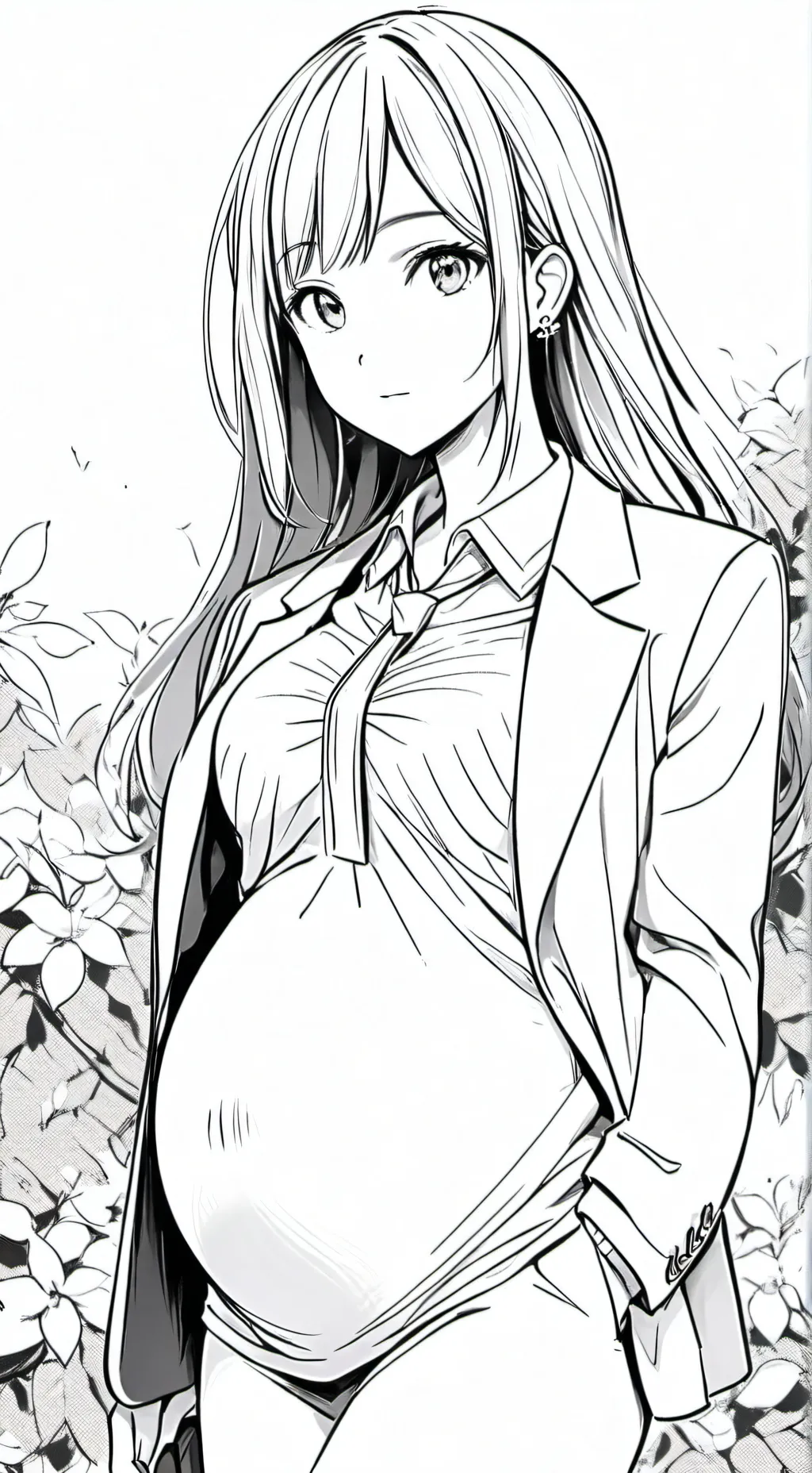 ai character: fpe pregnant  background