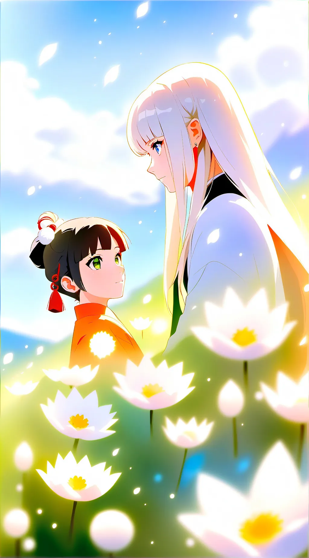 ai character: hija del SasuNaru  background