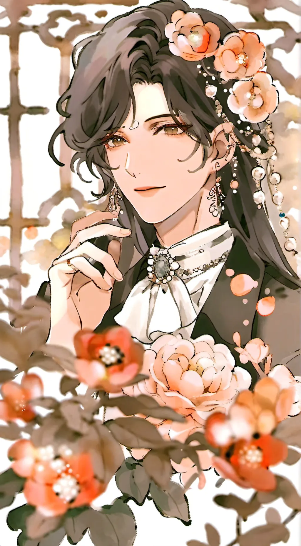 ai character: bakugo Deku soto background