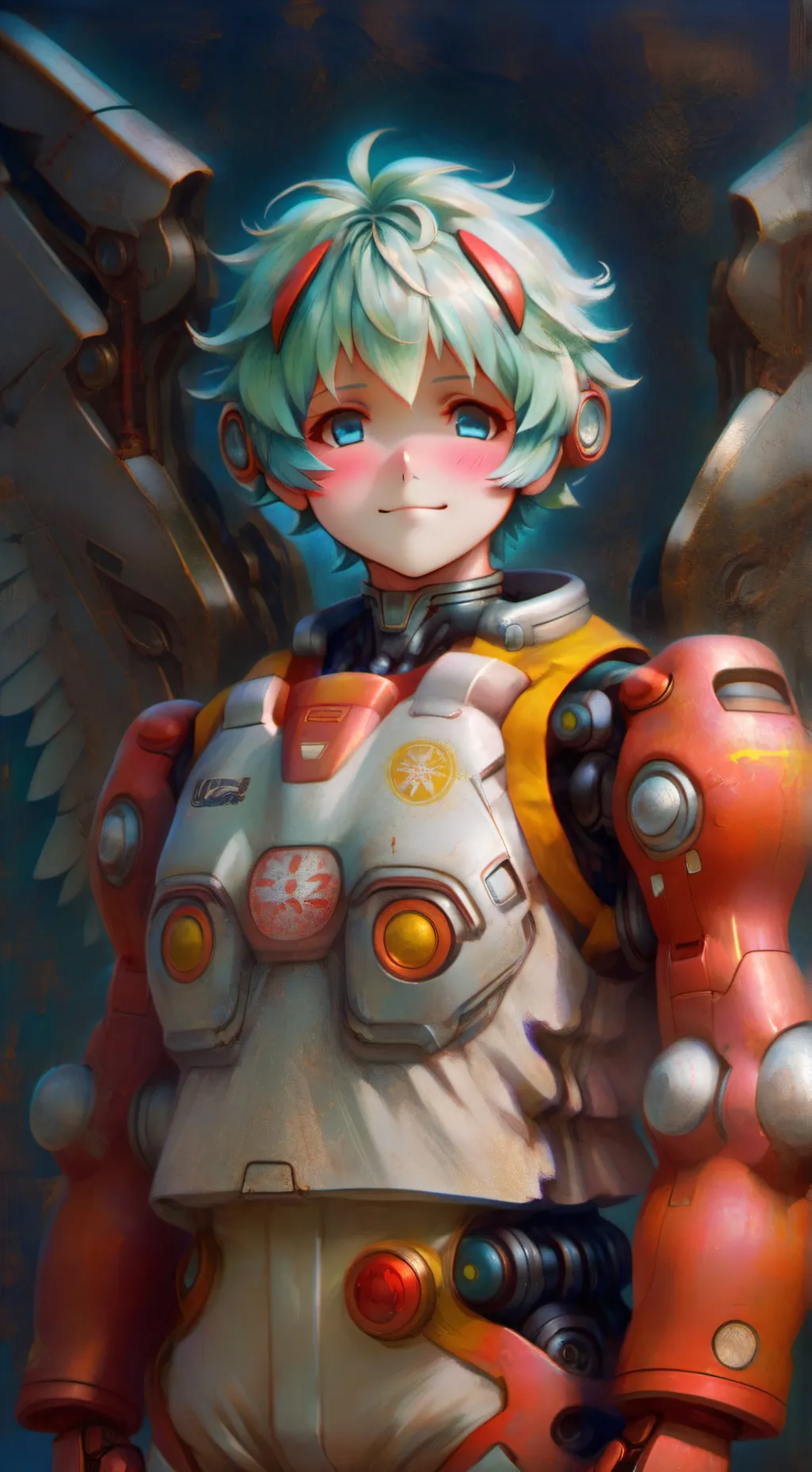 ai character: Mache Mecha Driver background