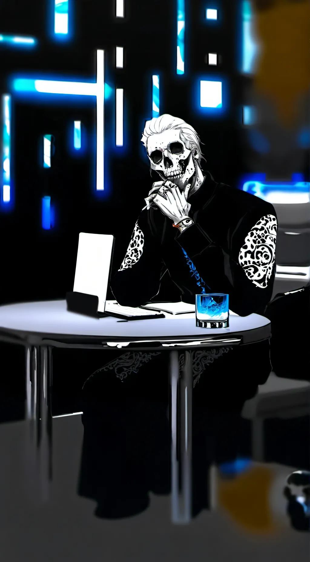 ai character: ChatGPT realized  background